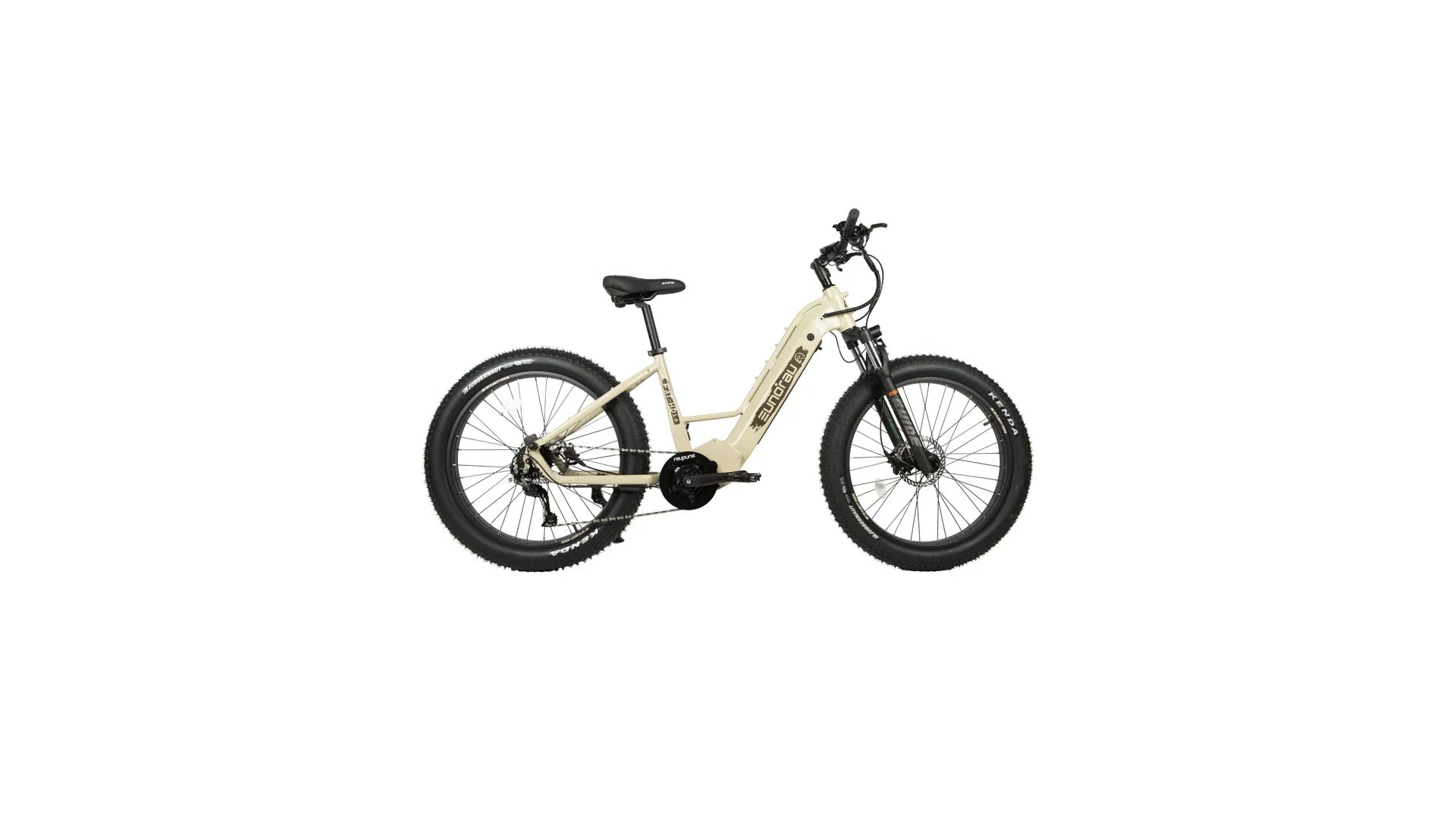 Eunorau FAT-HD 2.0 Hunter X7 fat-tire hunting electric bike in Safari, drive-side profile