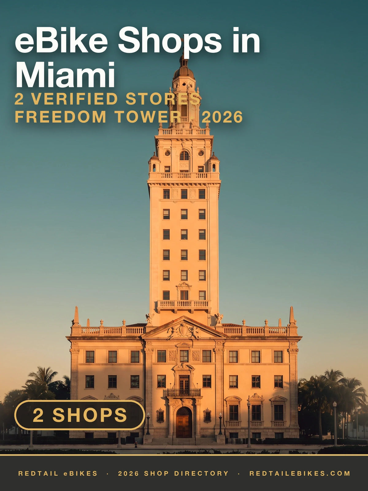 The Freedom Tower on Biscayne Boulevard in downtown Miami at golden hour