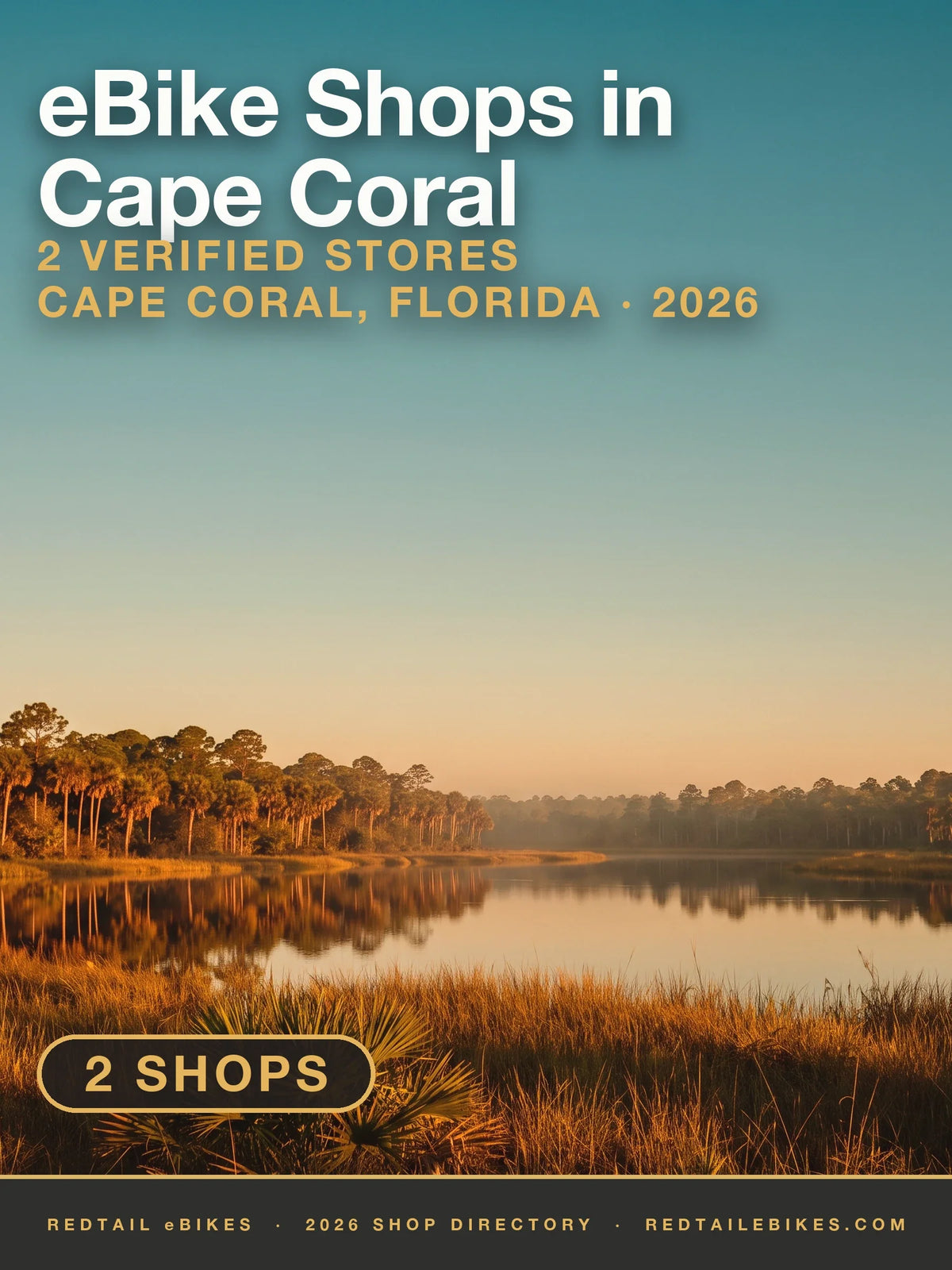 Open Cape Coral country in late golden-hour light; no landmark is depicted