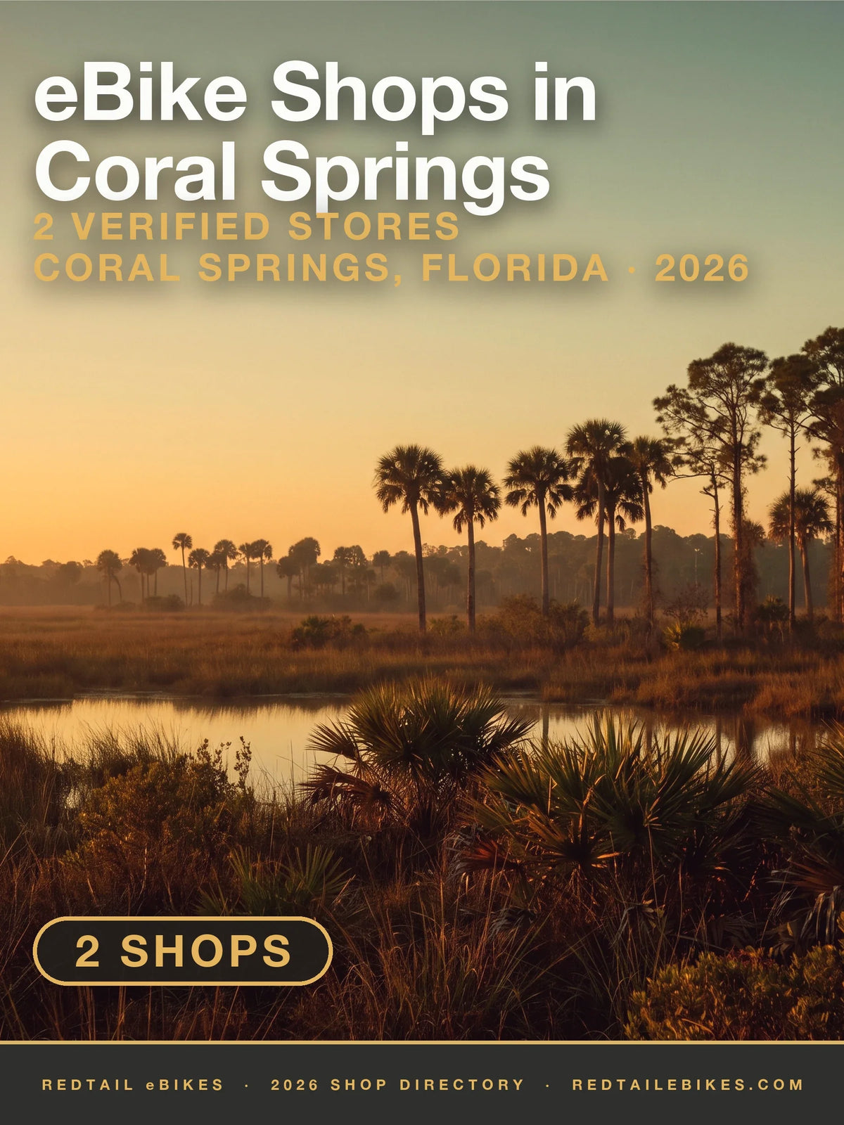 Open Coral Springs country in late golden-hour light; no landmark is depicted