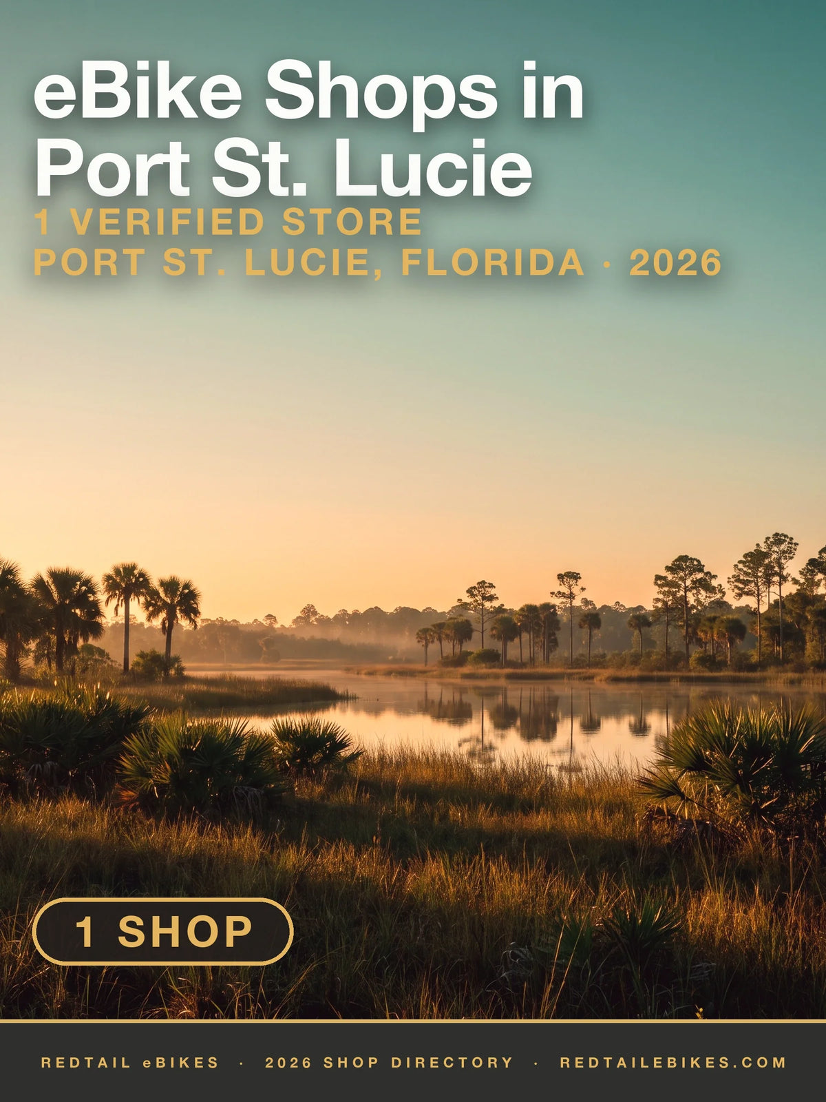 Open Port St. Lucie country in late golden-hour light; no landmark is depicted