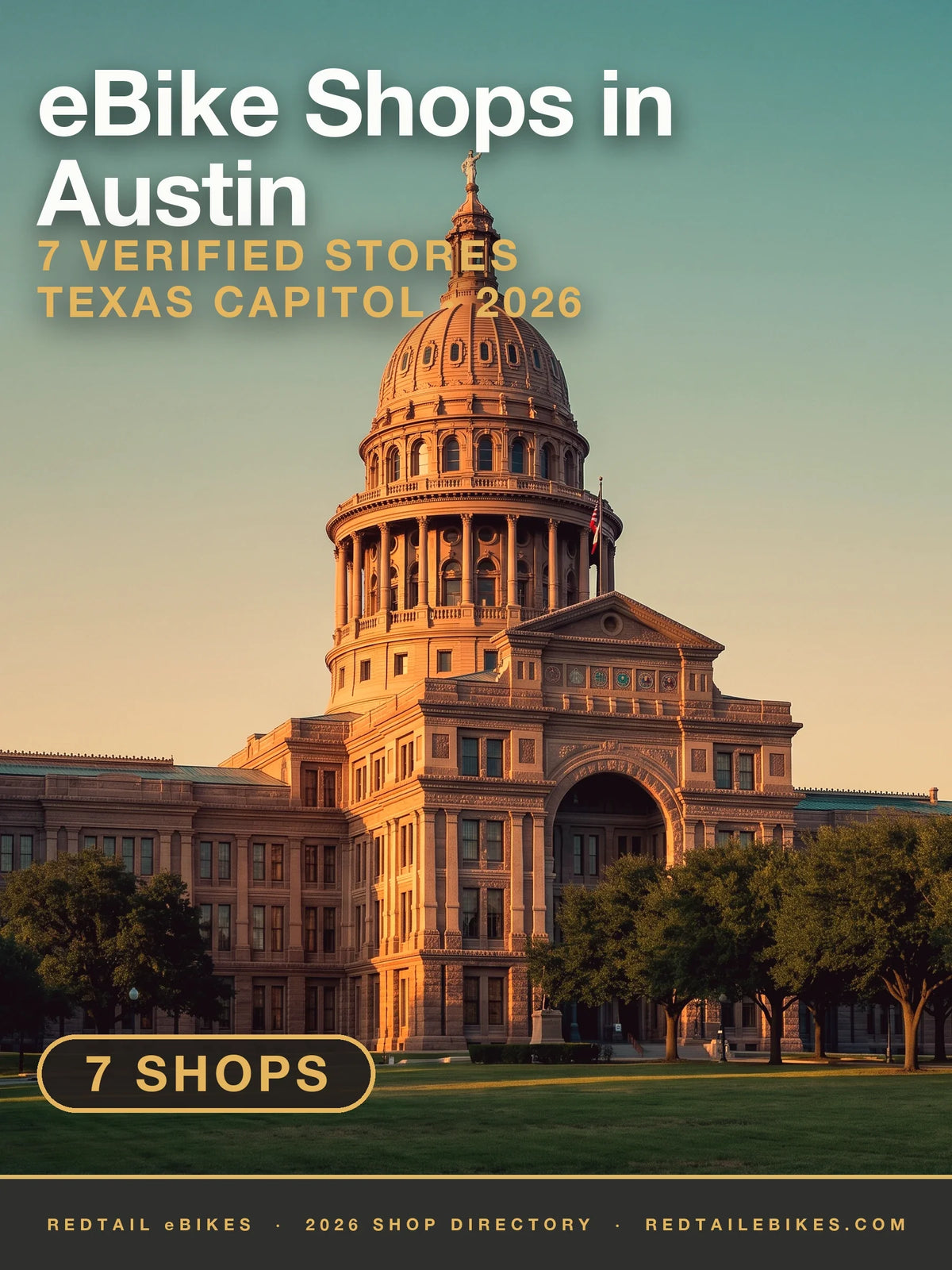 The Texas State Capitol dome in Austin at golden hour