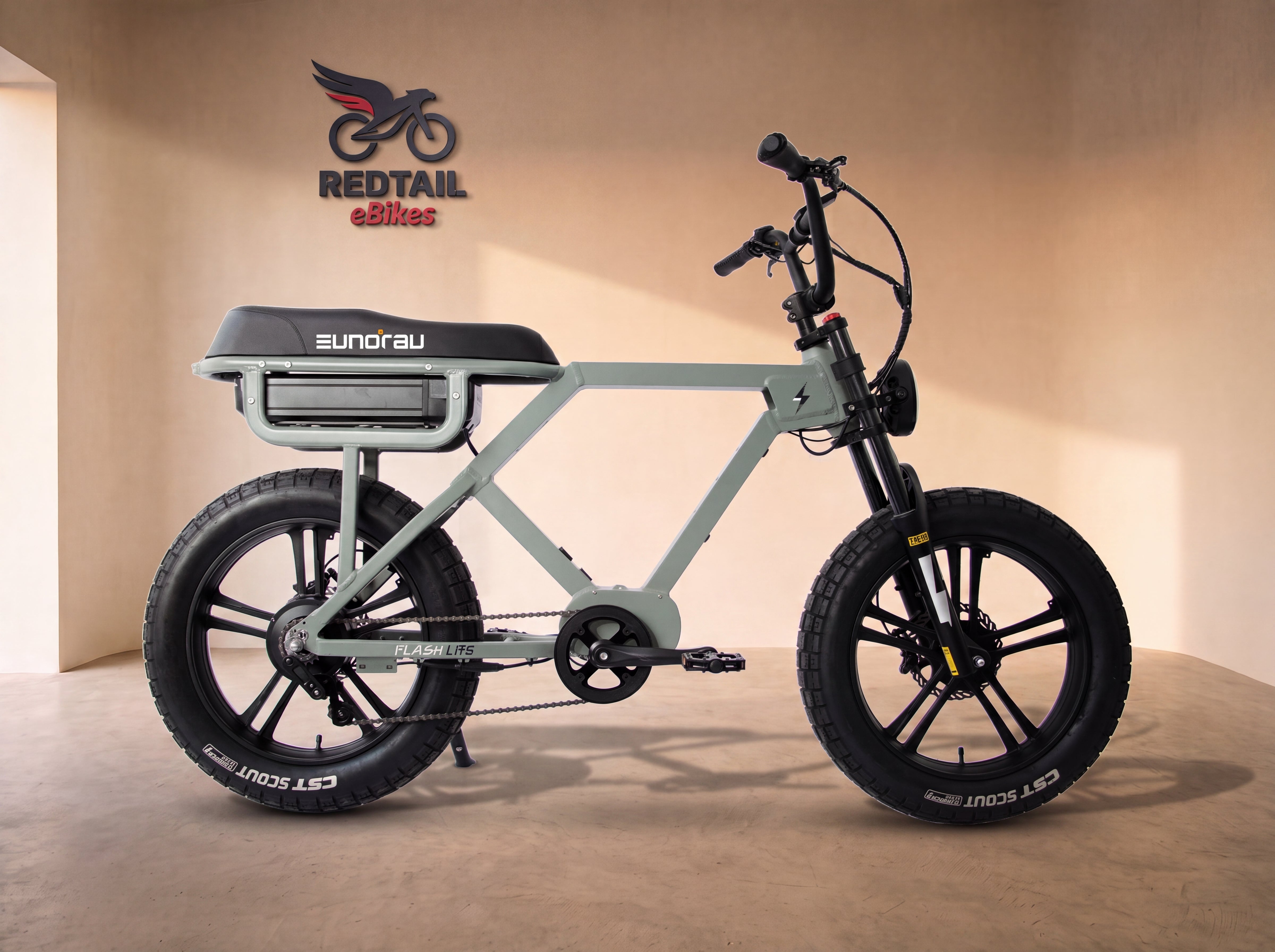 Eunorau FLASH LITE 2.0 Moto eBike — Redtail studio cover
