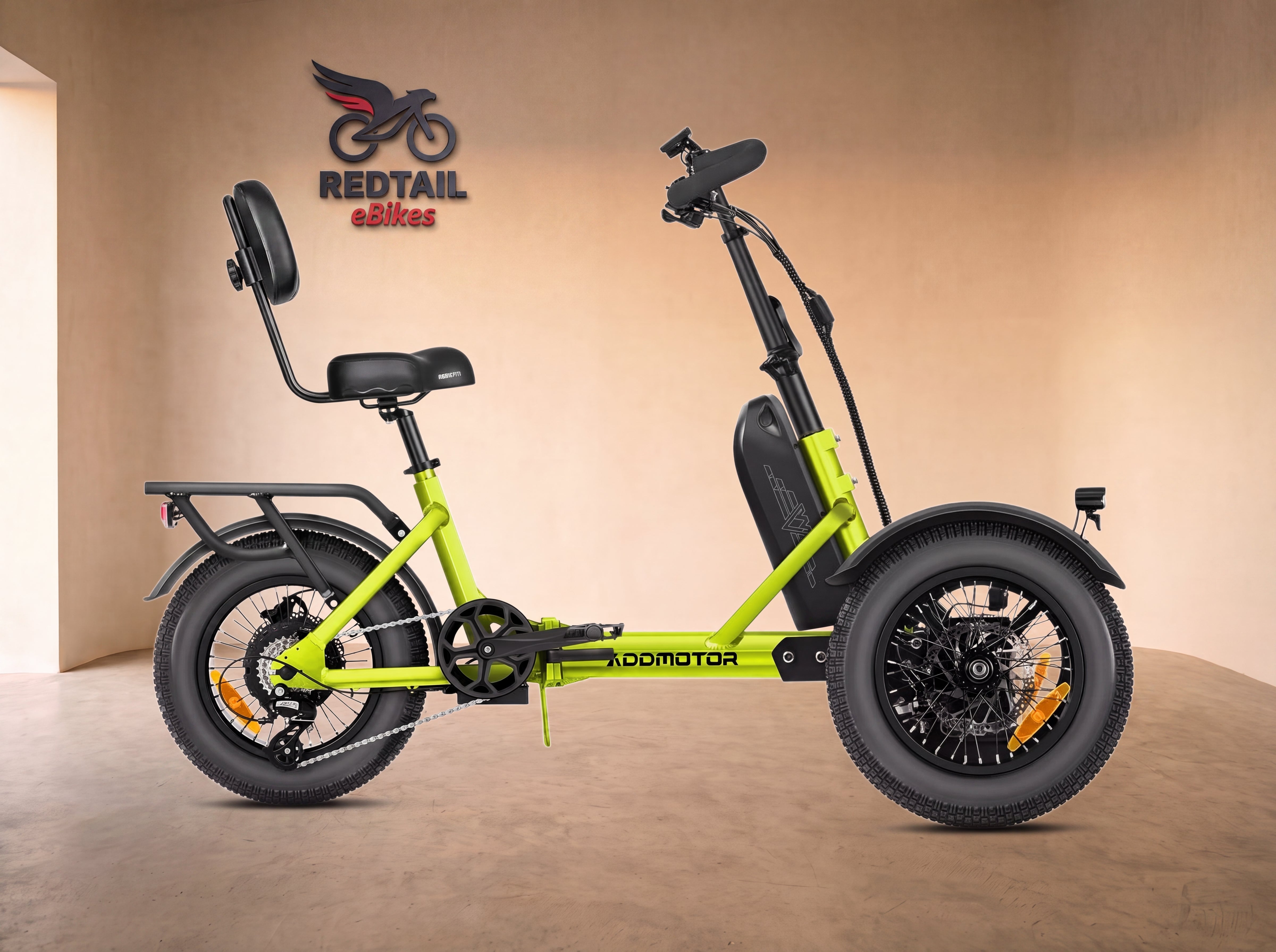 Addmotor SpytanX Reverse eTrike — Redtail studio cover