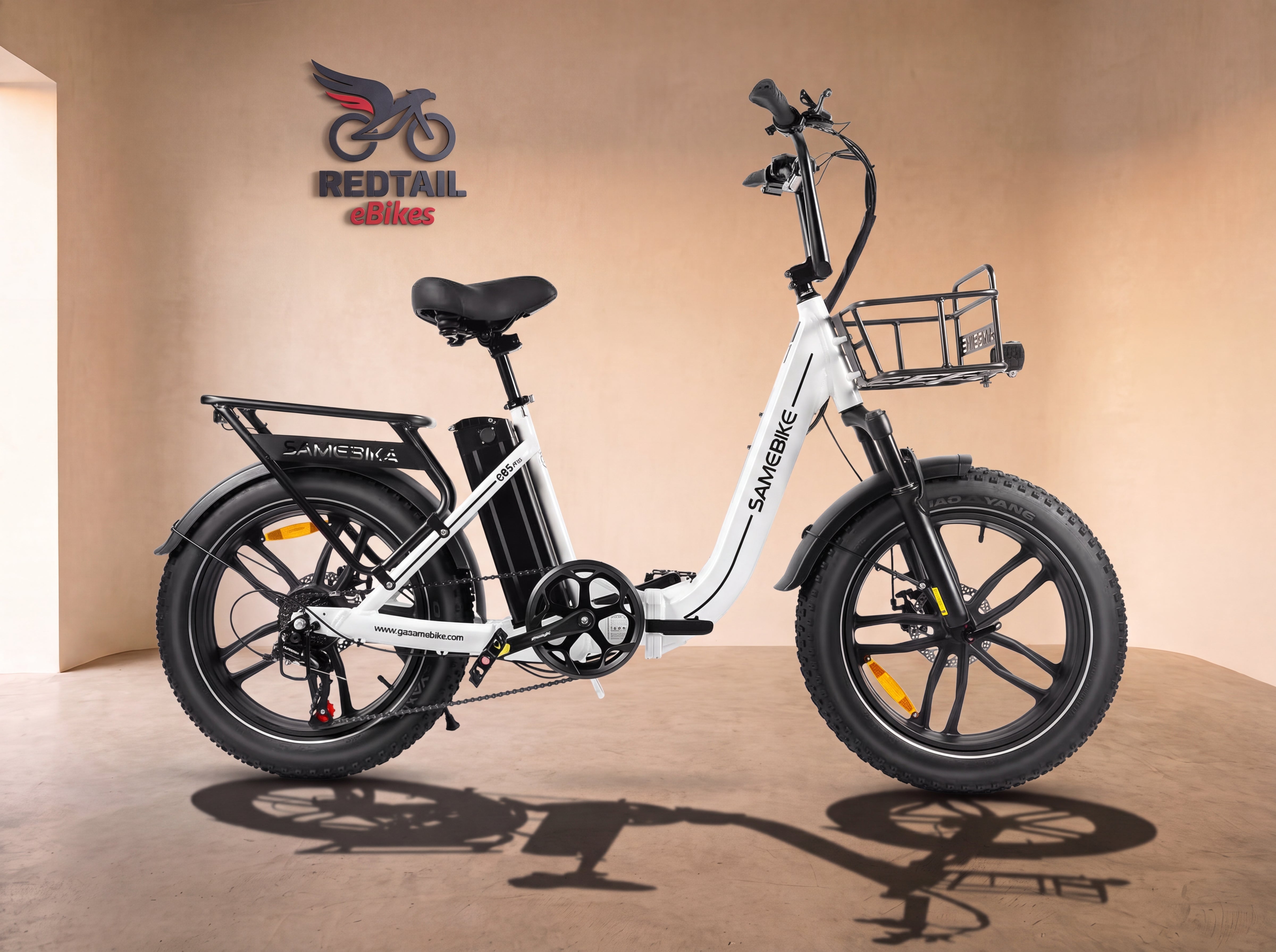 Samebike C05Pro, White — studio cover — Redtail eBikes