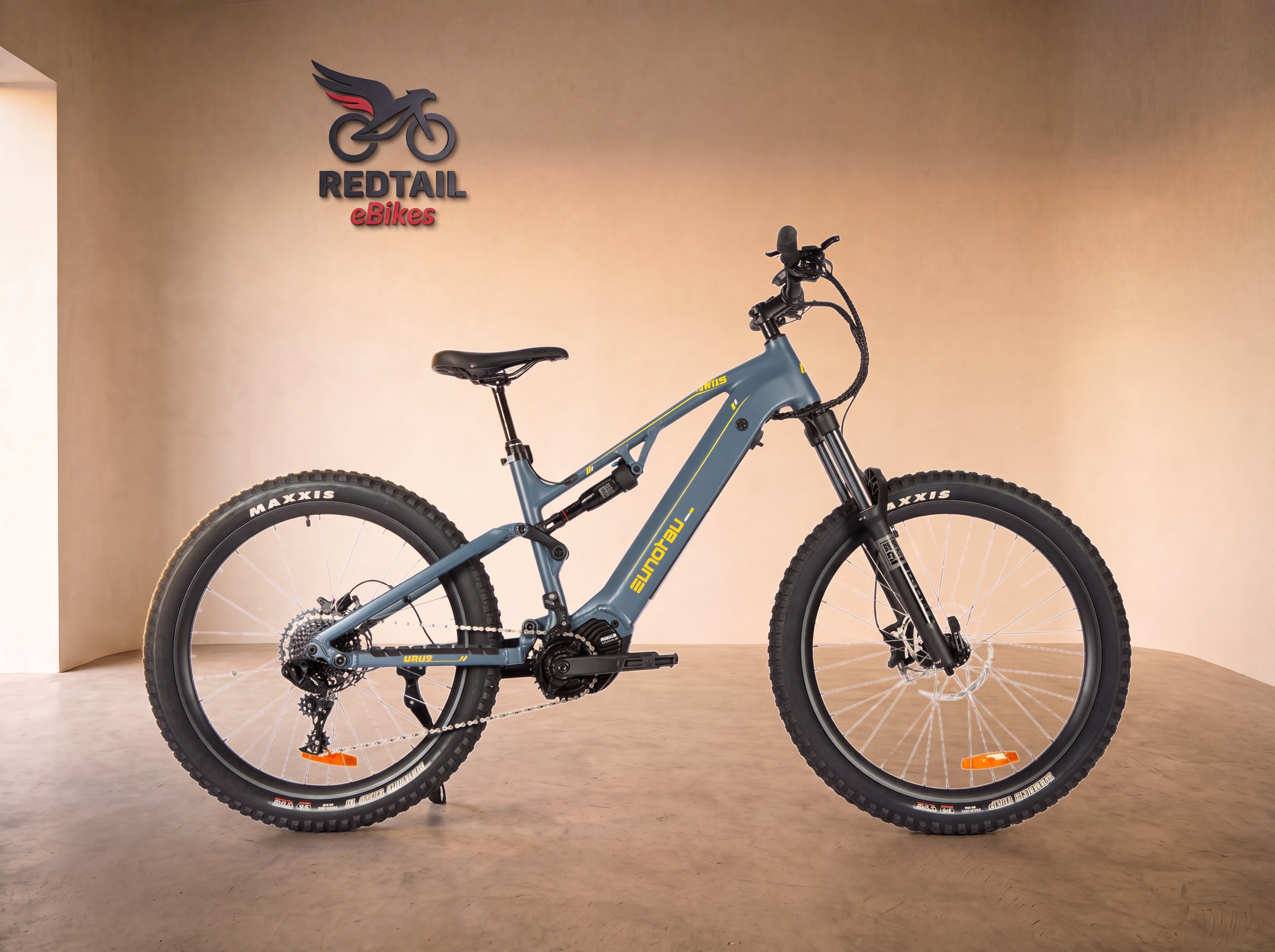 Eunorau Urus full-suspension eBike — Redtail studio cover