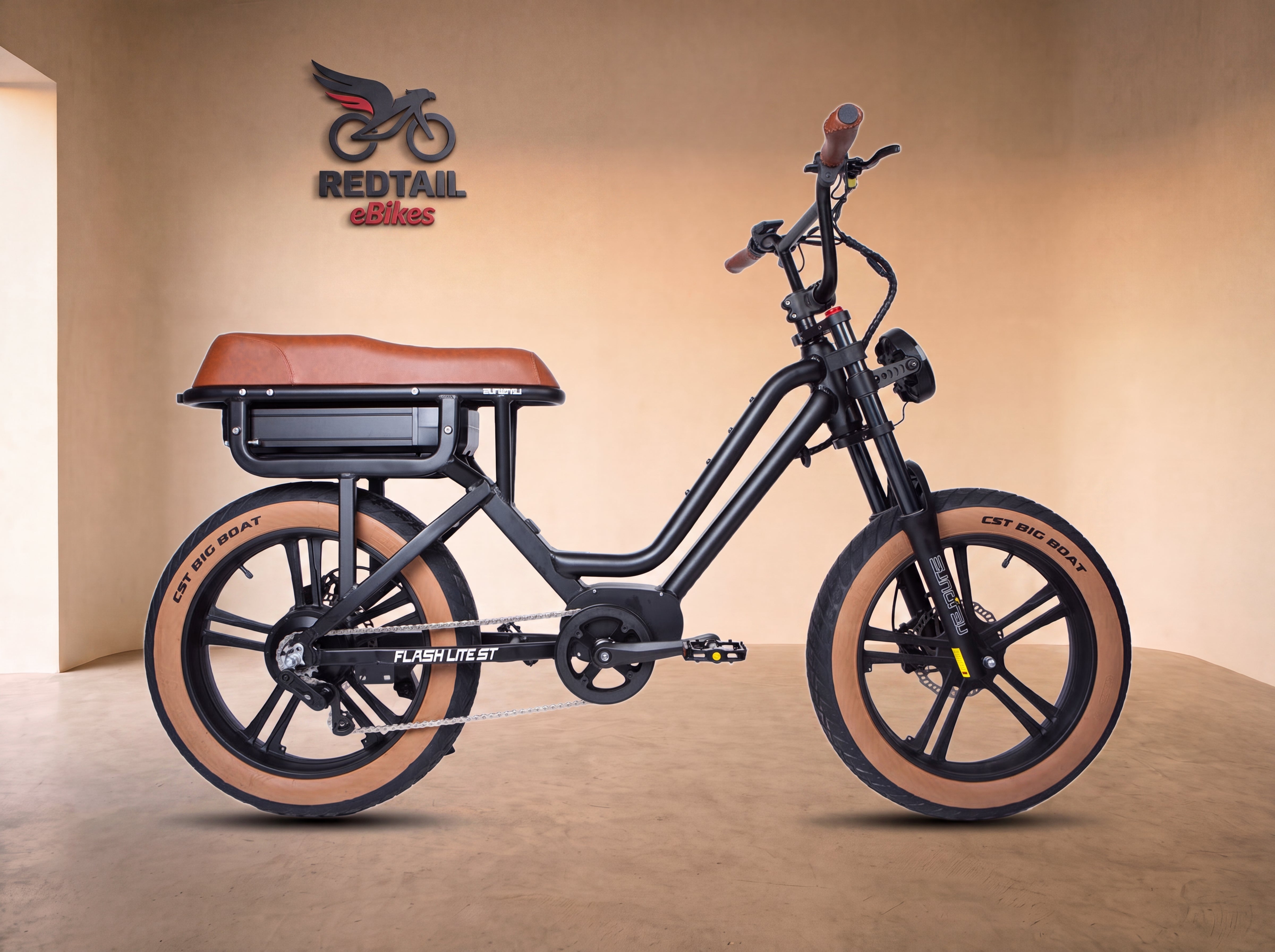 Eunorau FLASH LITE ST Step-Thru eMoped — Redtail studio cover