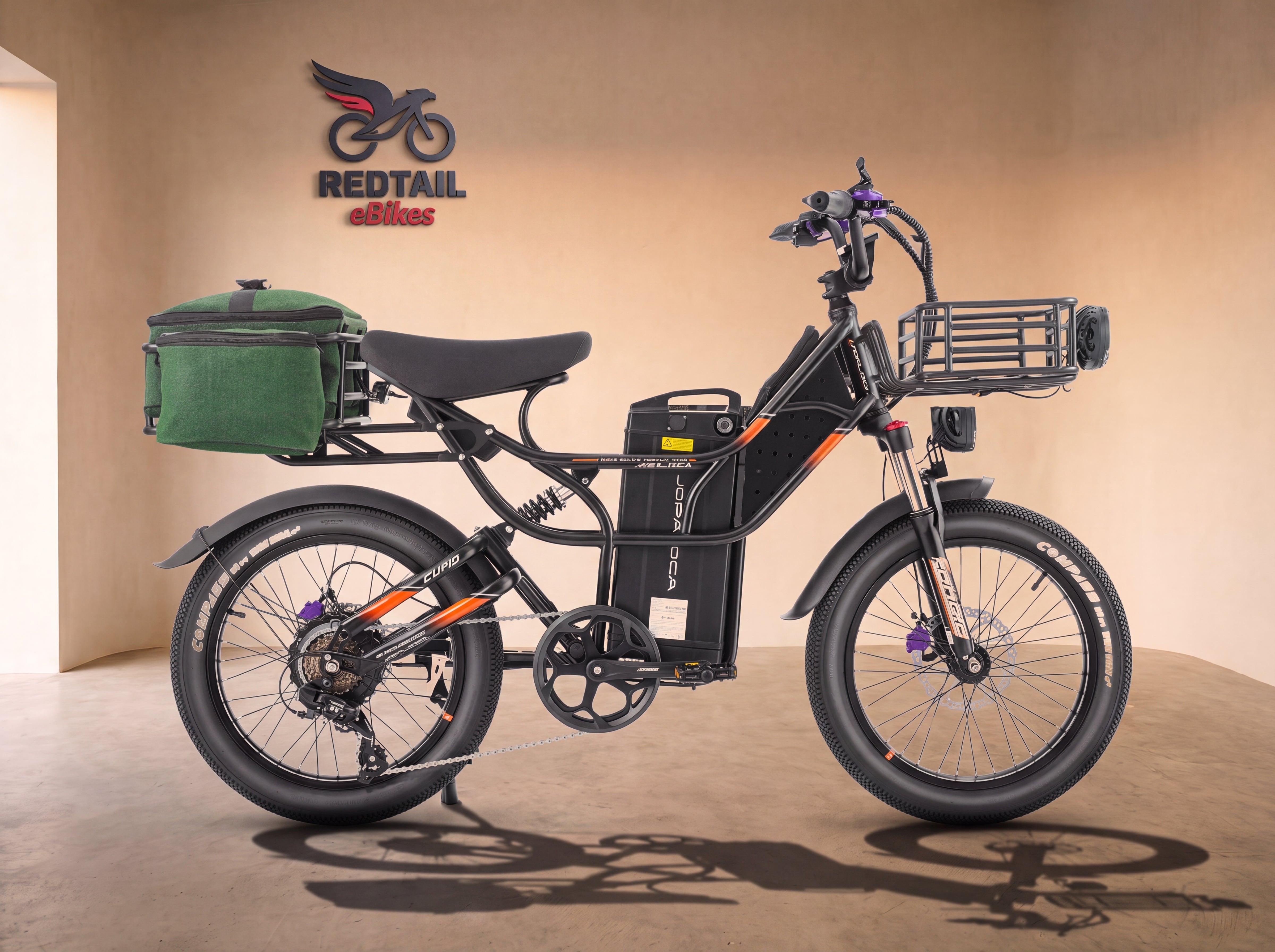 Eahora Cupid moped-style eBike, studio cover — Redtail eBikes