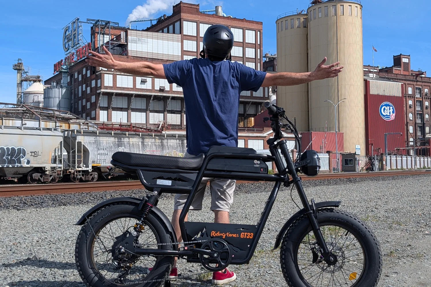 GT33 All-Terrain Cafe Racer Cargo Electric Bike