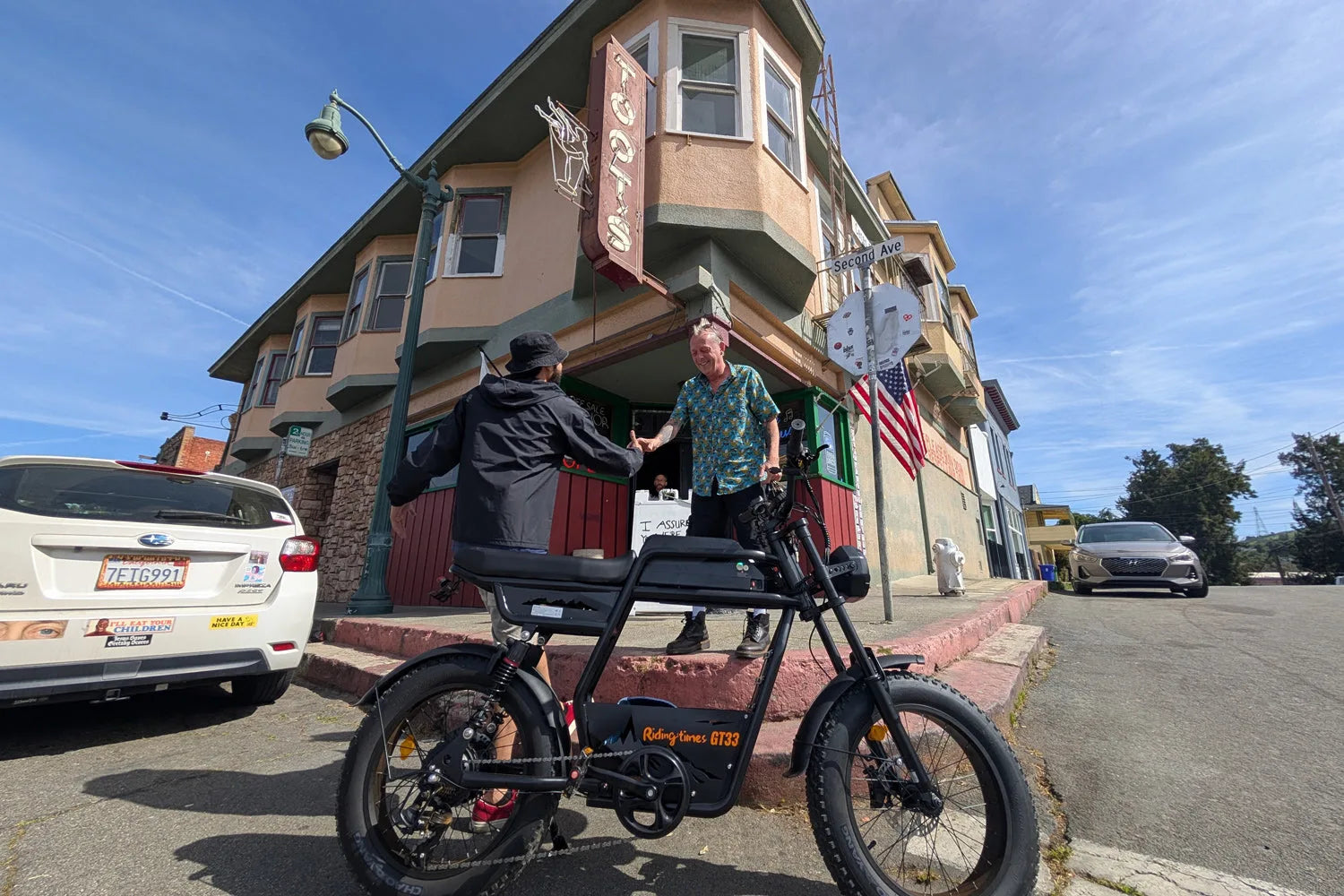GT33 All-Terrain Cafe Racer Cargo Electric Bike