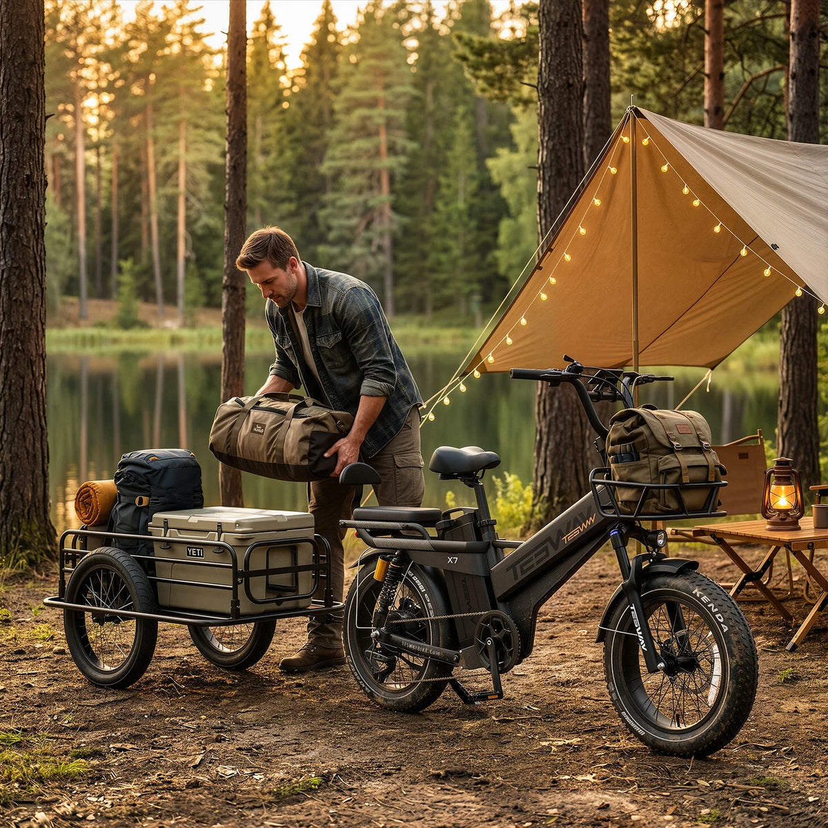 Tesway X7 PRO Long-Range Electric Bike, 52V 60Ah, 200-Mile Claimed Range