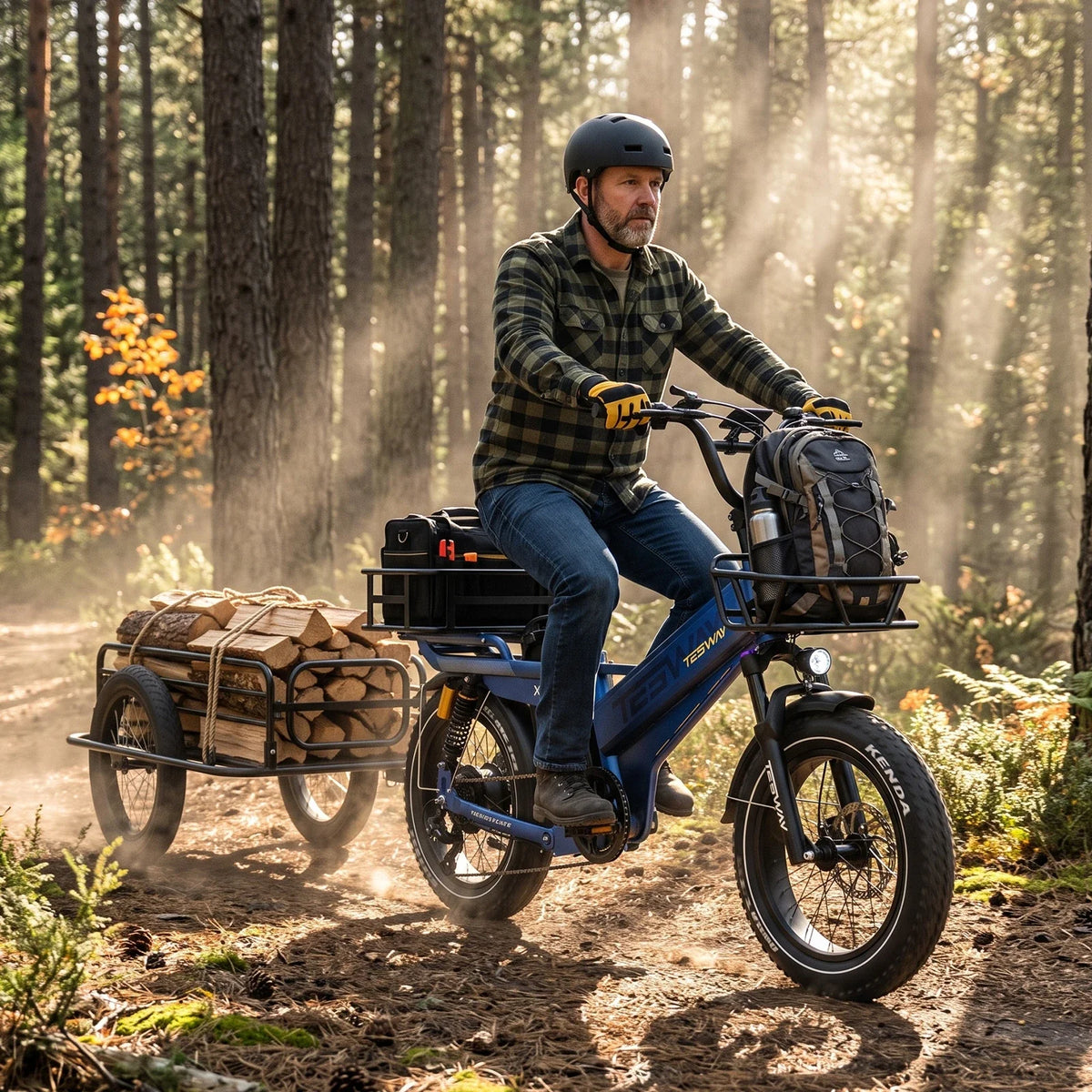 Tesway X7 PRO Long-Range Electric Bike, 52V 60Ah, 200-Mile Claimed Range
