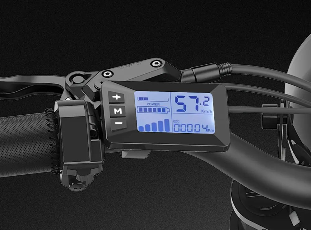 Qiolor Tiger JR G51 LCD display and handlebar buttons