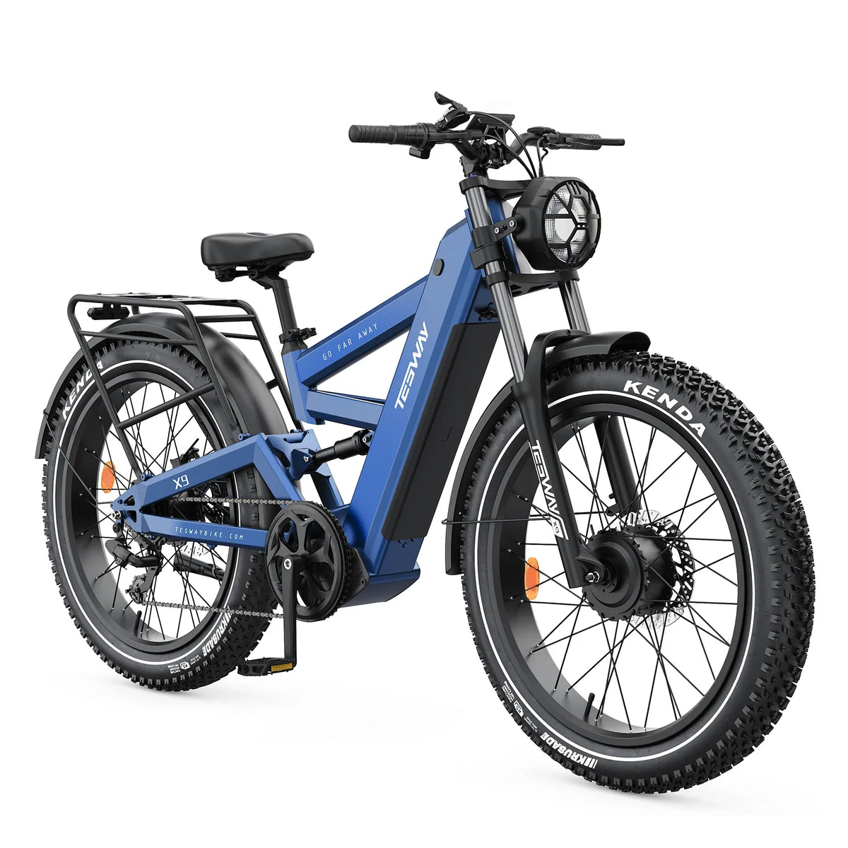 Tesway X9 Ultra 60V Dual-Motor Electric Mountain Bike, 4000W Peak