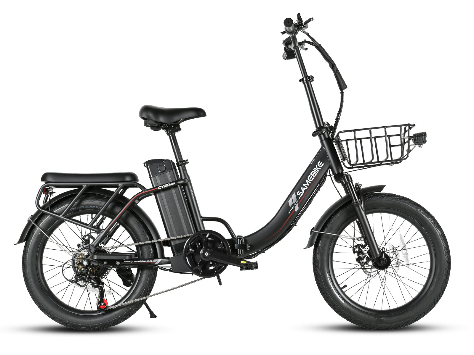 Samebike CY20 Pro Folding Commuter Electric Bike, Spoked Wheel