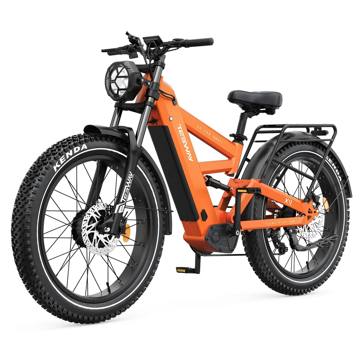 Tesway X9 Ultra 60V Dual-Motor Electric Mountain Bike, 4000W Peak
