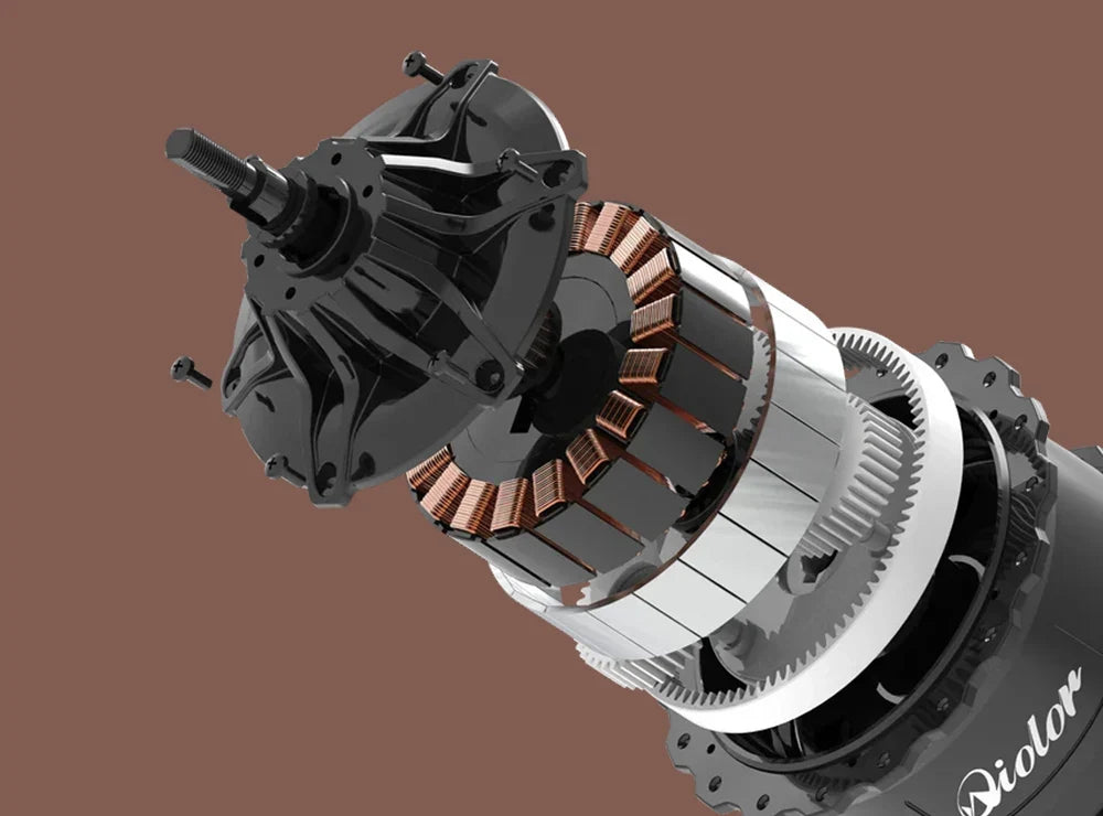 Cutaway of the Qiolor NOVA 750W rear brushless hub motor
