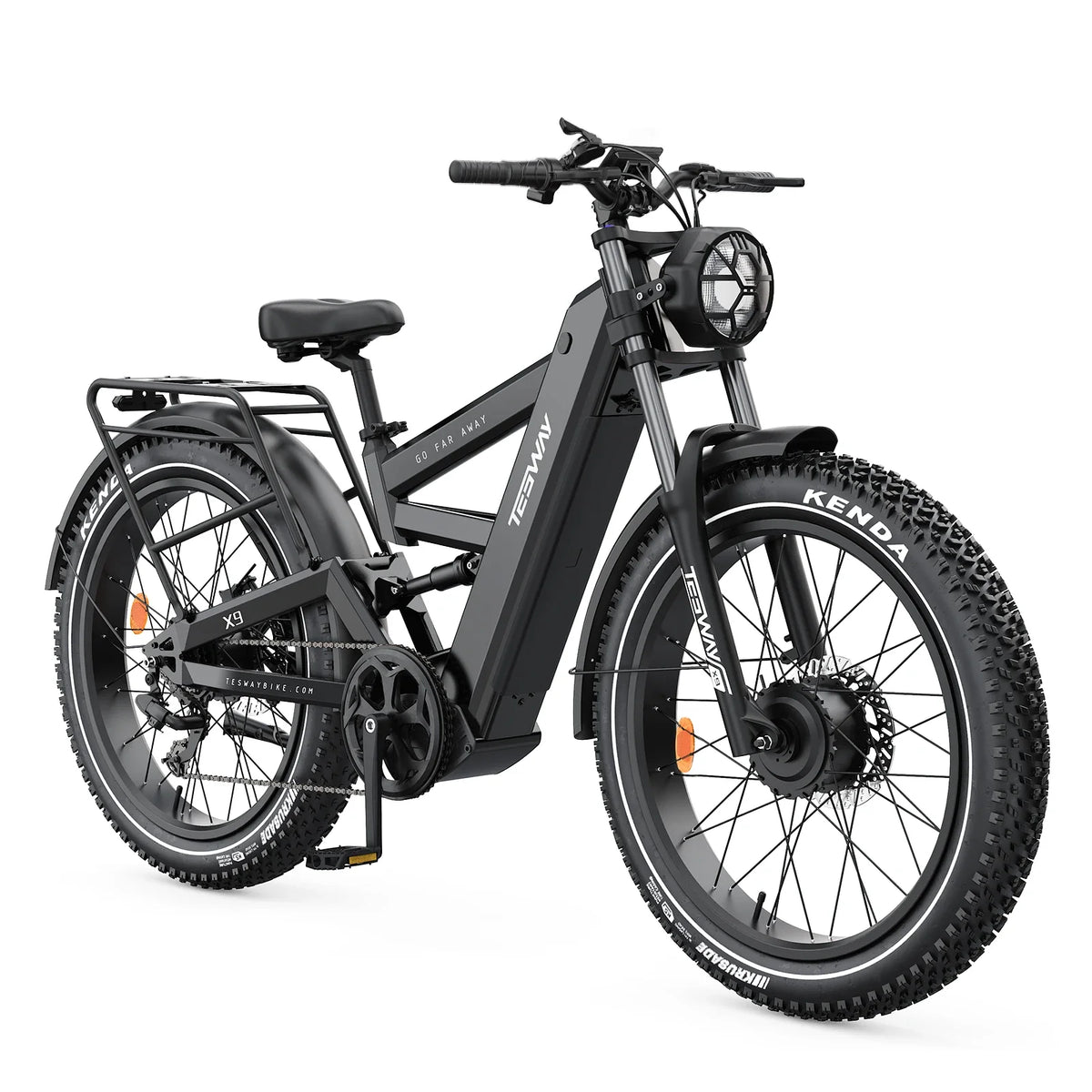 Tesway X9 Ultra 60V Dual-Motor Electric Mountain Bike, 4000W Peak