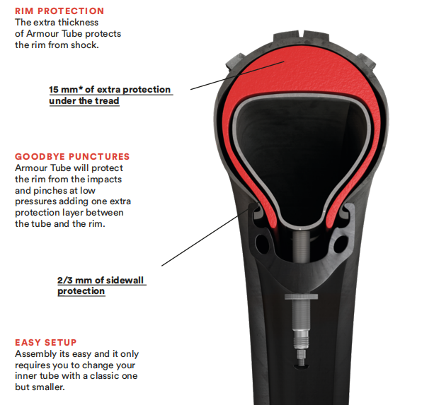 Tannus diagram of the Armour insert's rim and sidewall protection