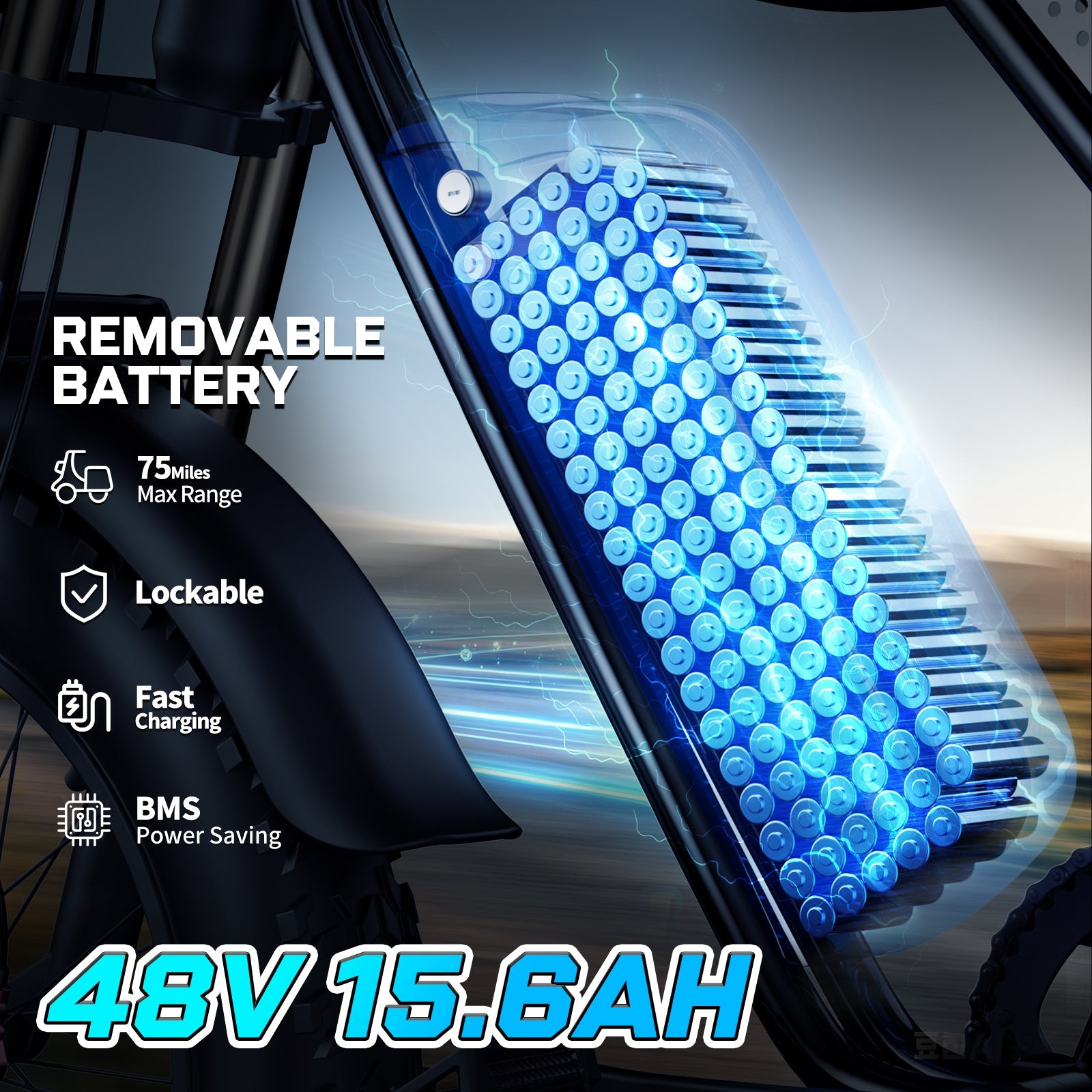 YVY K20 Lite Fat Tire Electric Bike, 1000W Moto-Style