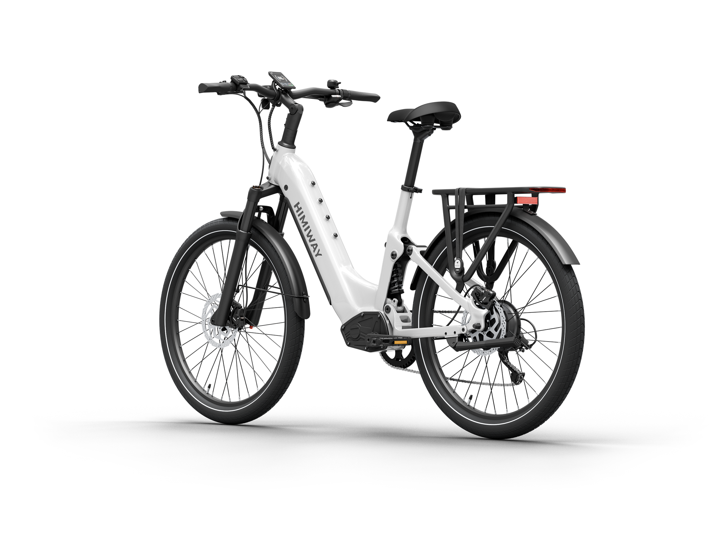 Himiway A7 Commuter eBike – White – front three-quarter left view