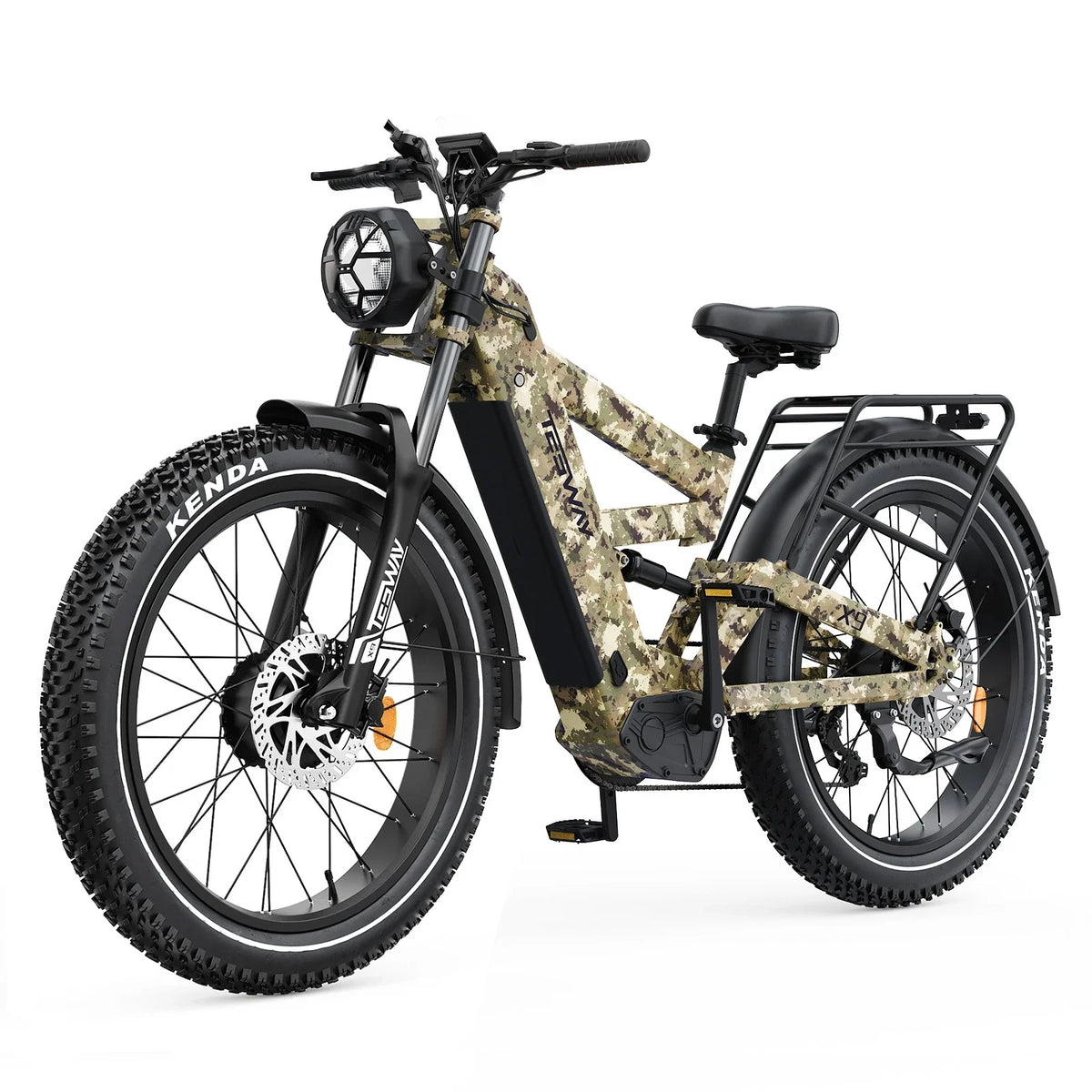 Tesway X9 Ultra 60V Dual-Motor Electric Mountain Bike, 4000W Peak