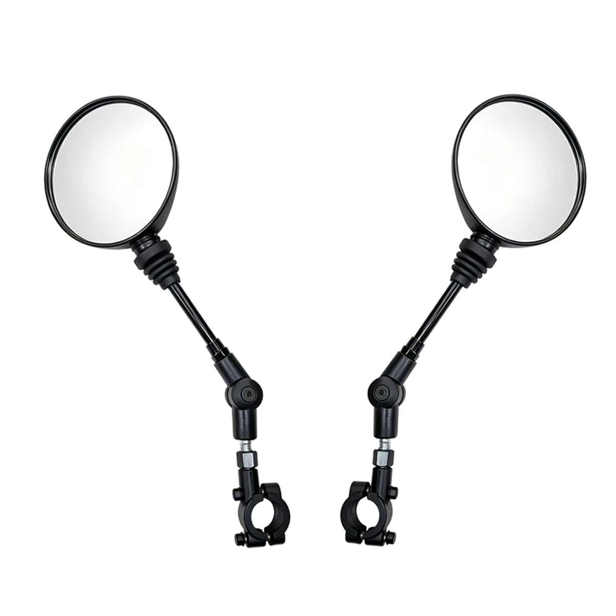A pair of VTUVIA bar-end mirrors with their clamps
