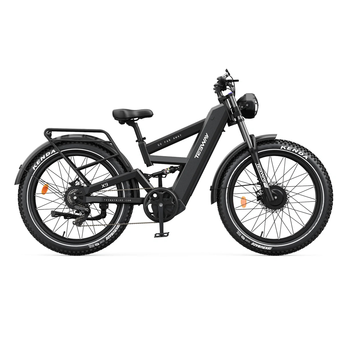 Tesway X9 Ultra 60V Dual-Motor Electric Mountain Bike, 4000W Peak