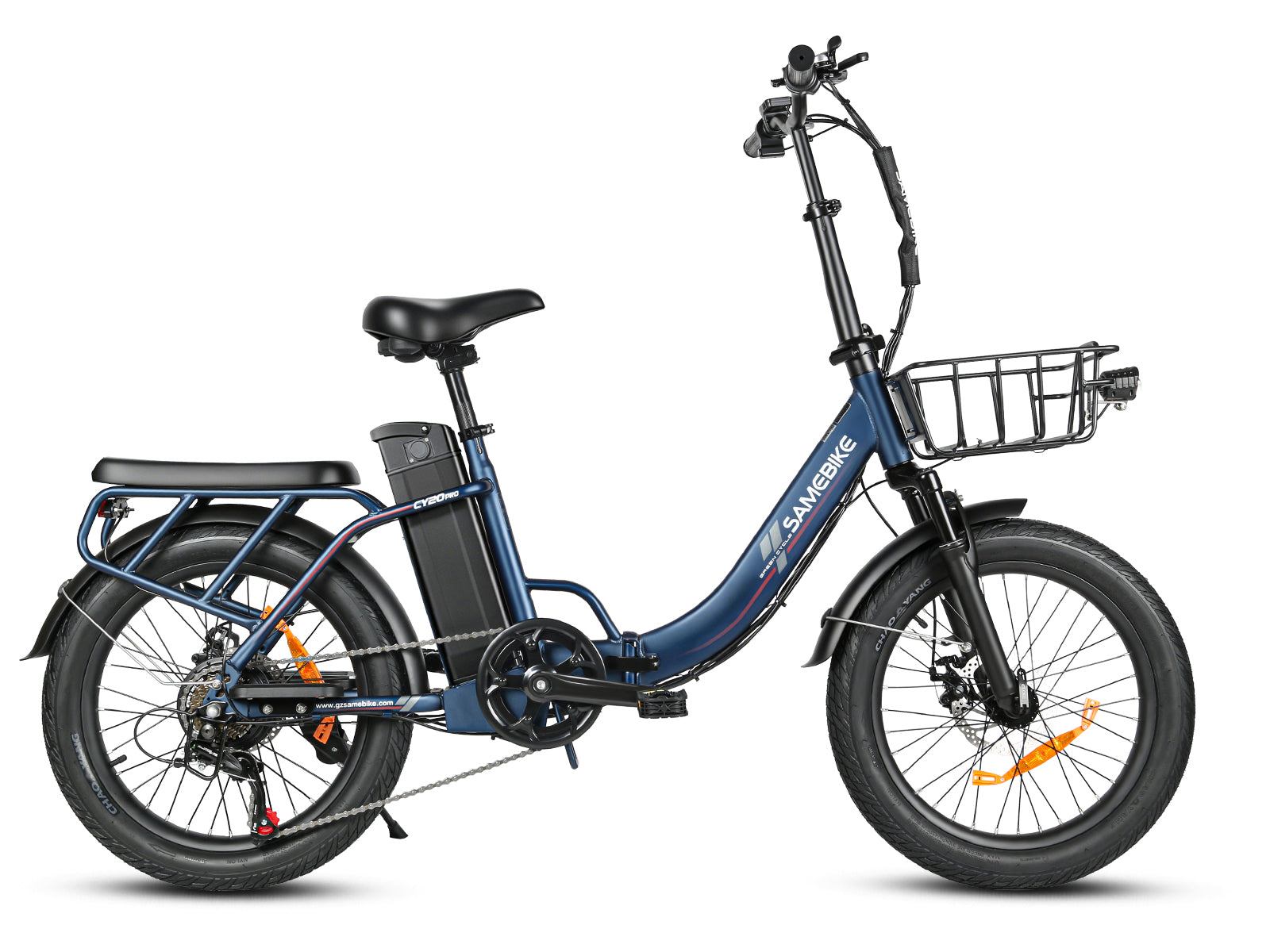 Samebike CY20 Pro Folding Commuter Electric Bike, Spoked Wheel