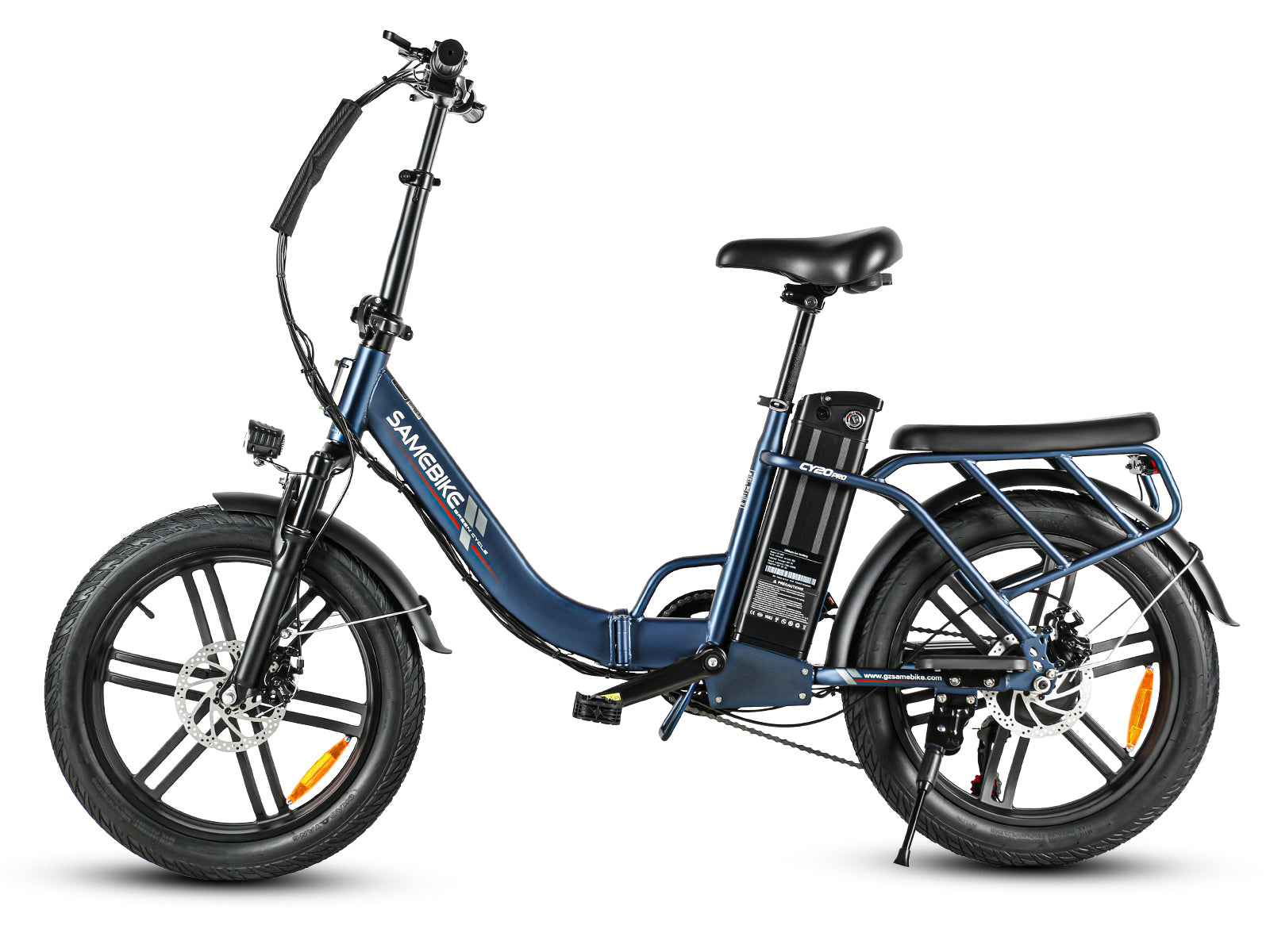Samebike CY20 Pro Folding Commuter Electric Bike, Solid Wheel