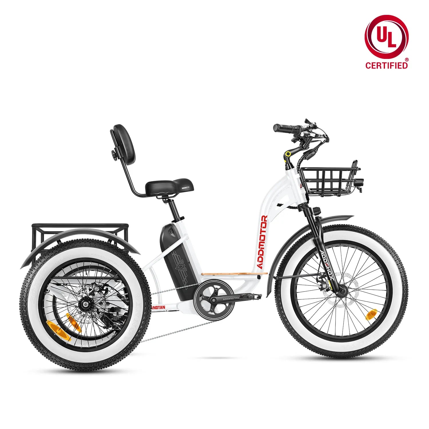Addmotor Grandtan M-340 Off-Road Electric Trike — pearl white