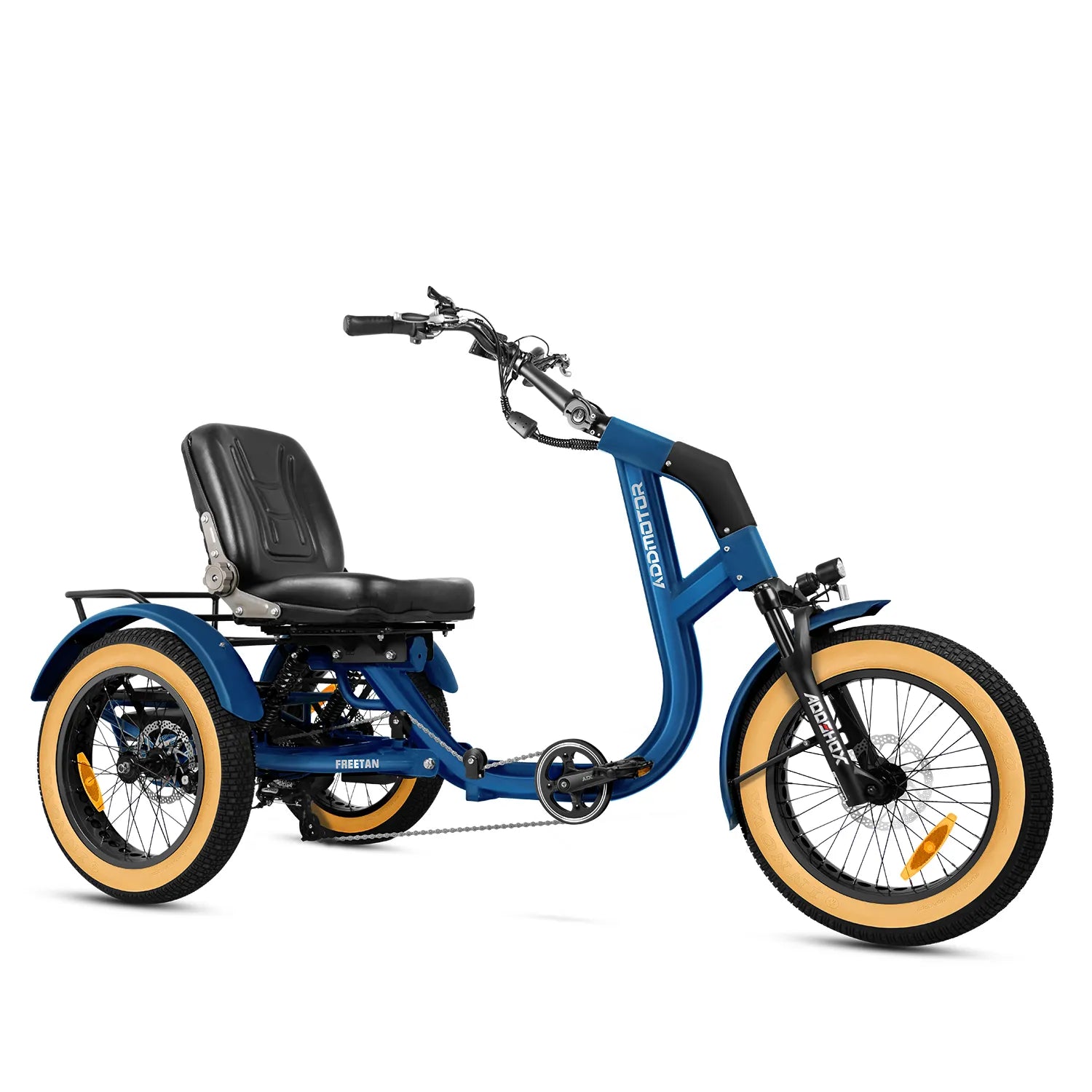 Addmotor Freetan M-368X Full-Suspension Semi-Recumbent eTrike — blue