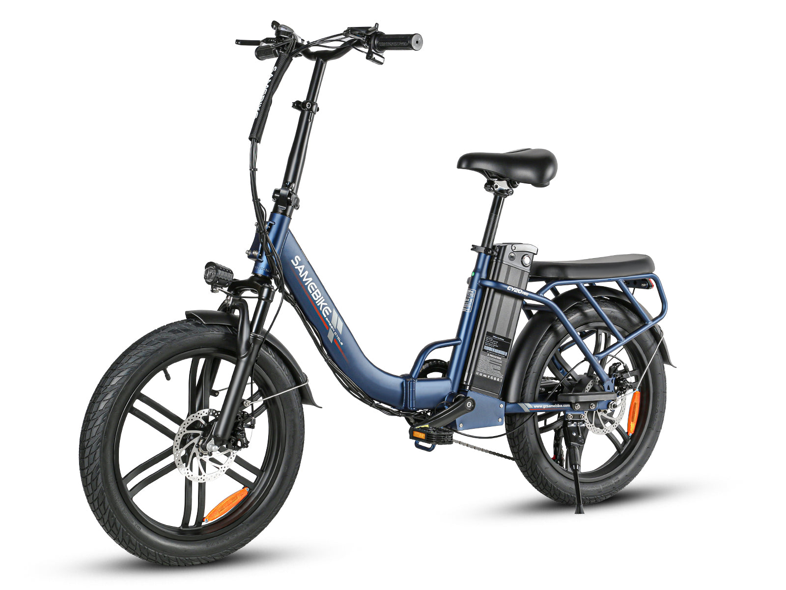 Samebike CY20 Pro Folding Commuter Electric Bike, Solid Wheel