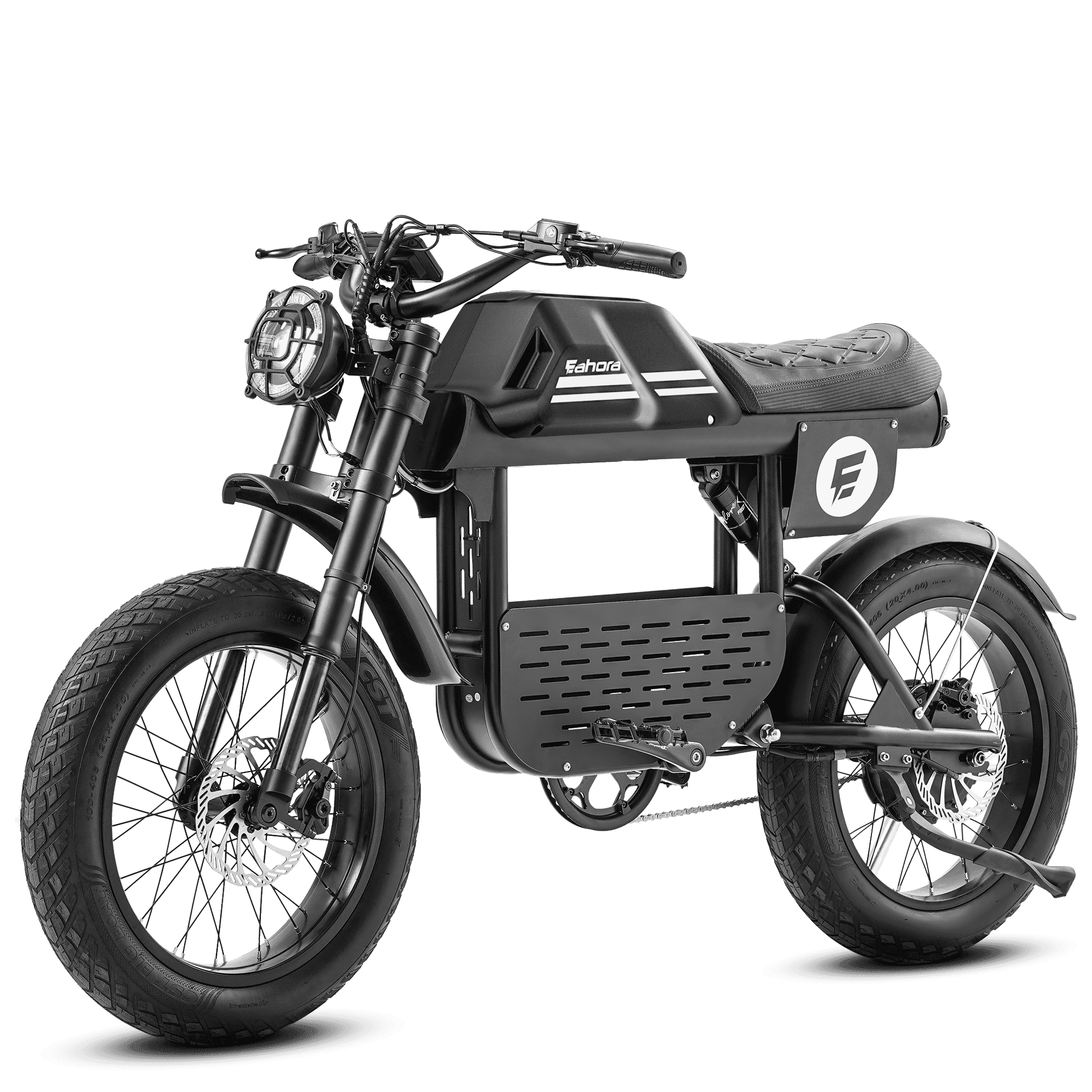 Eahora FT-01 Moped-Style eBike in Black