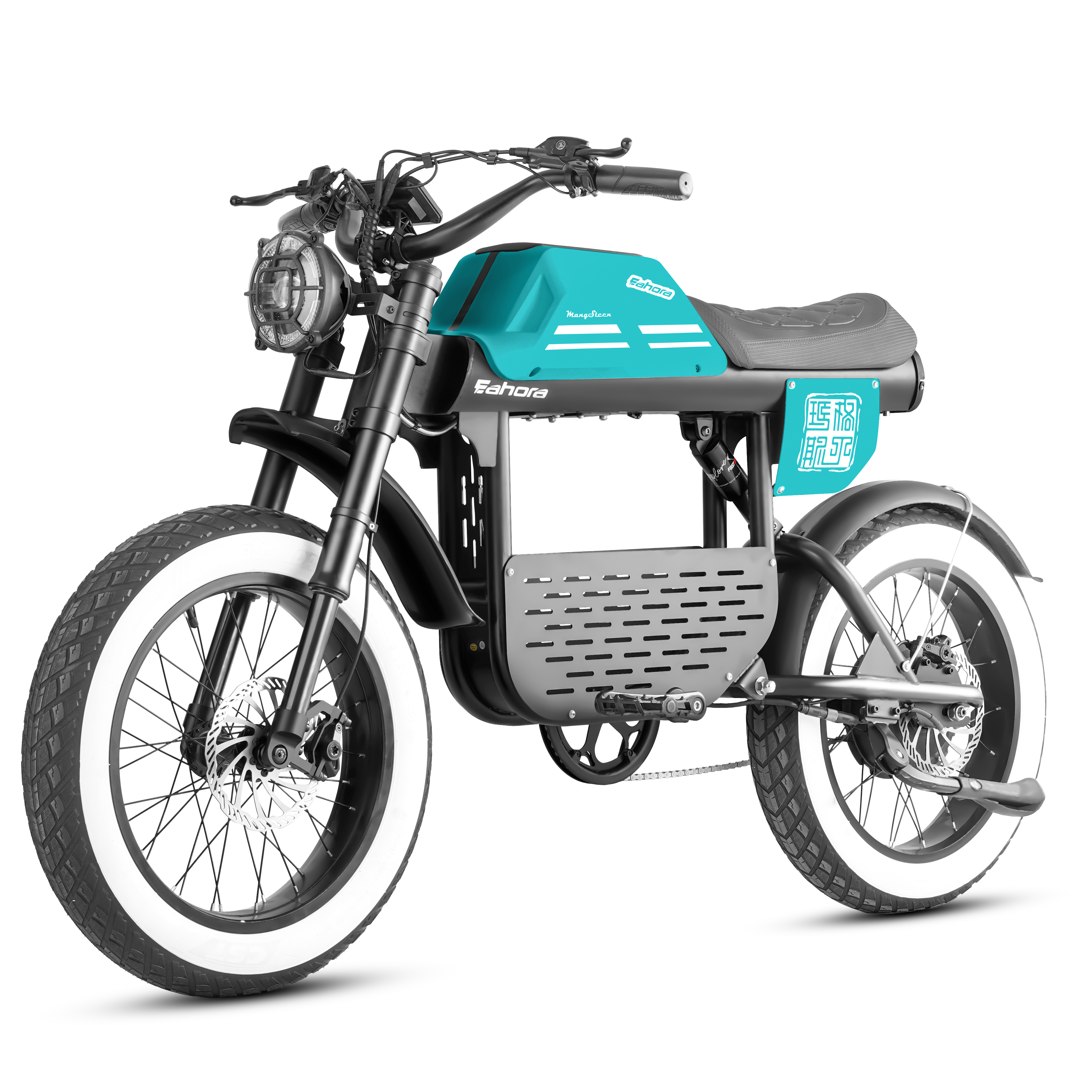 Eahora FT-01 Max Moped-Style eBike in Dark Cyan