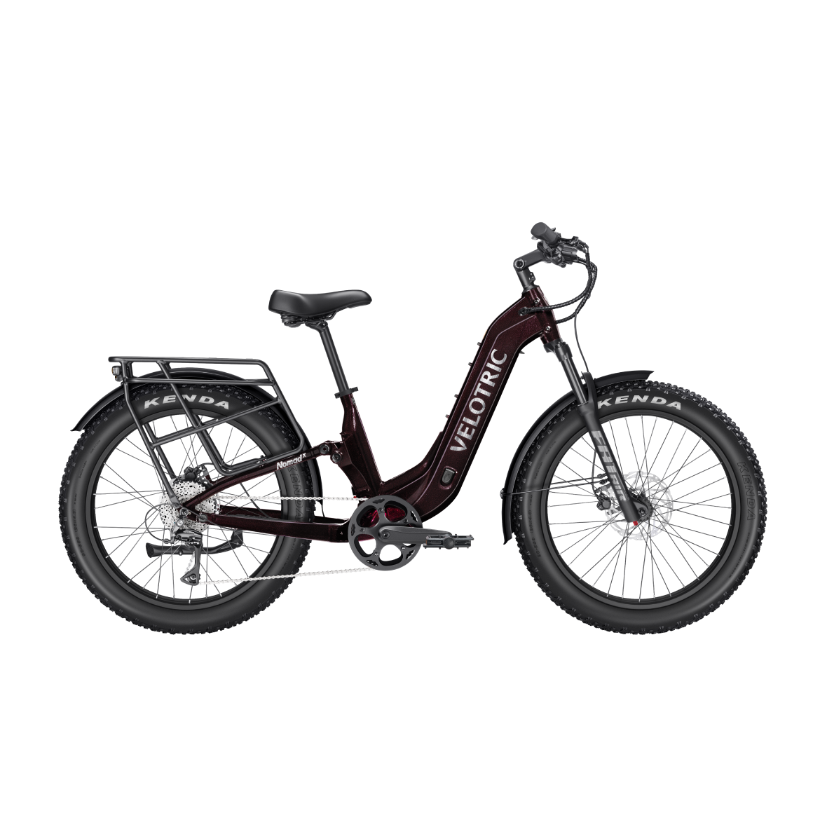 Velotric Nomad 2X Full Suspension Fat Tire eBike in Fig