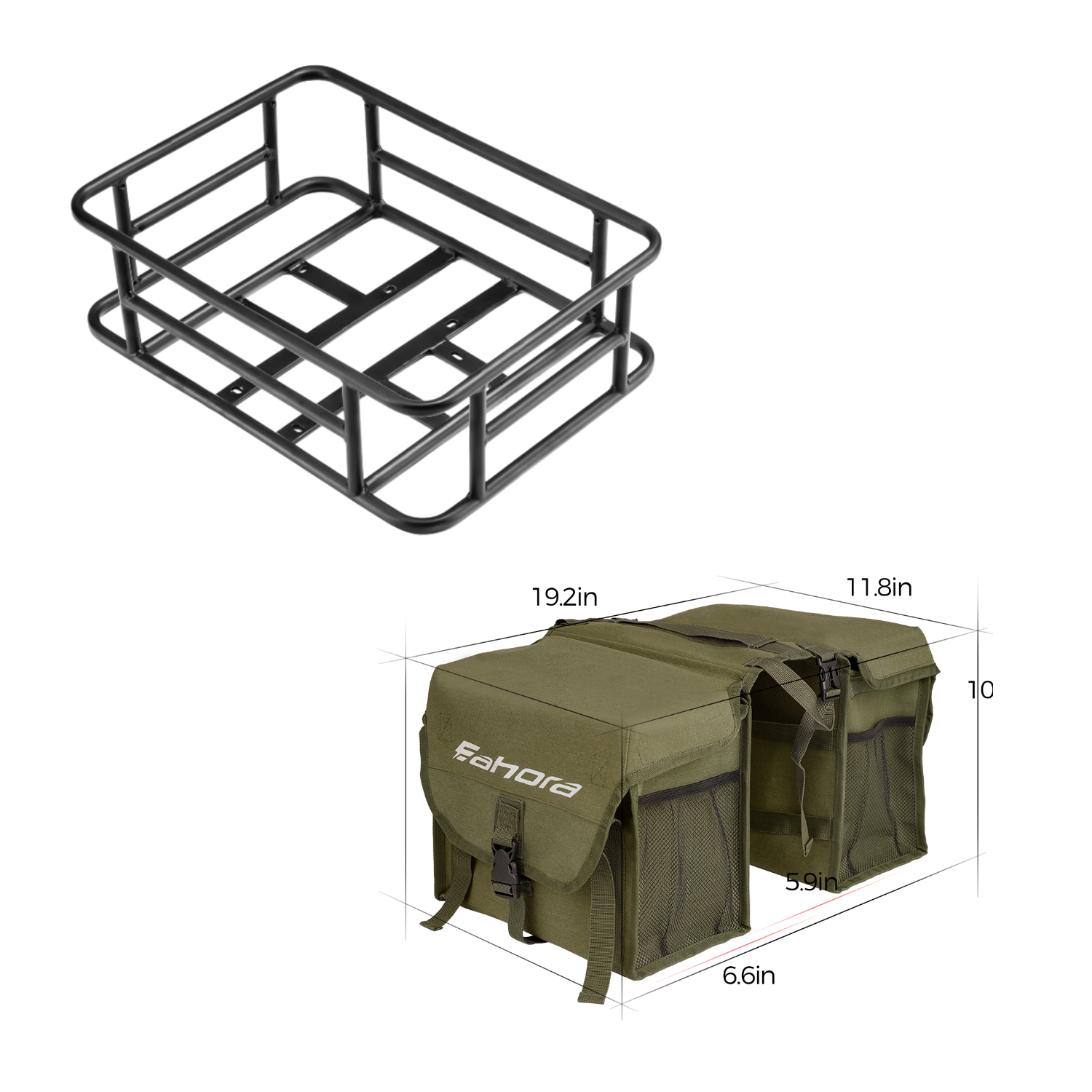 Eahora Rear Basket & Bag - Juliet, Luna, Terra