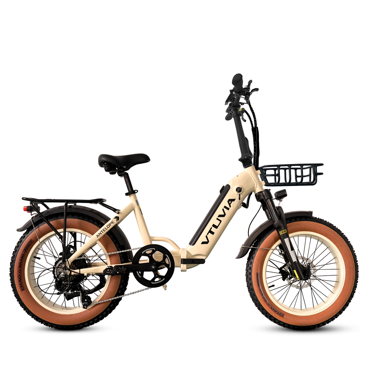 Cream SX20 Antelope with tan-wall tires, side view