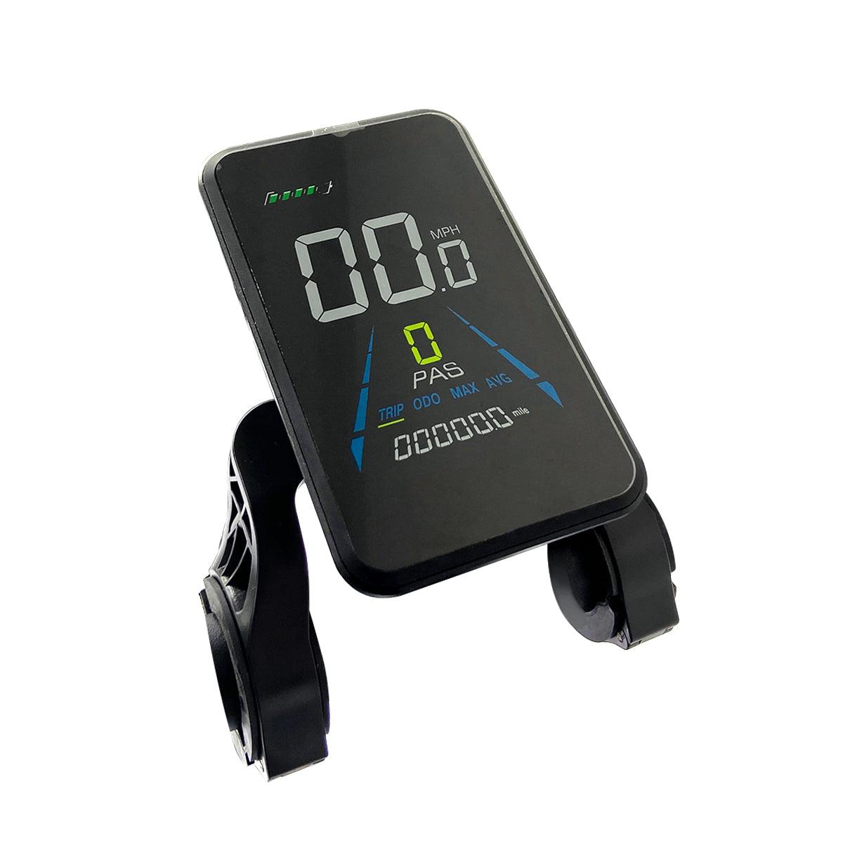 VTUVIA SX20 display with its control button, angled