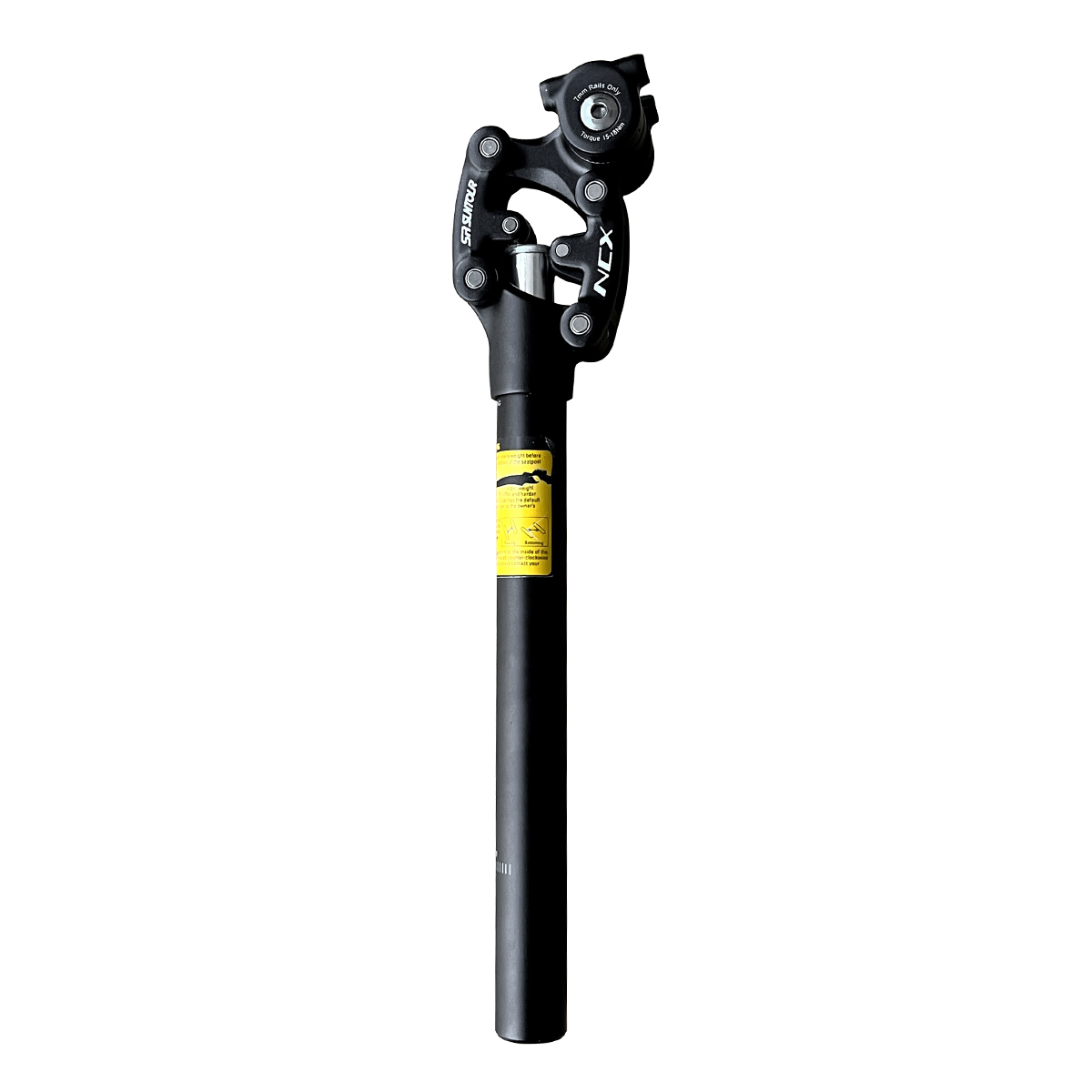 VTUVIA suspension seatpost, black, with its spring head