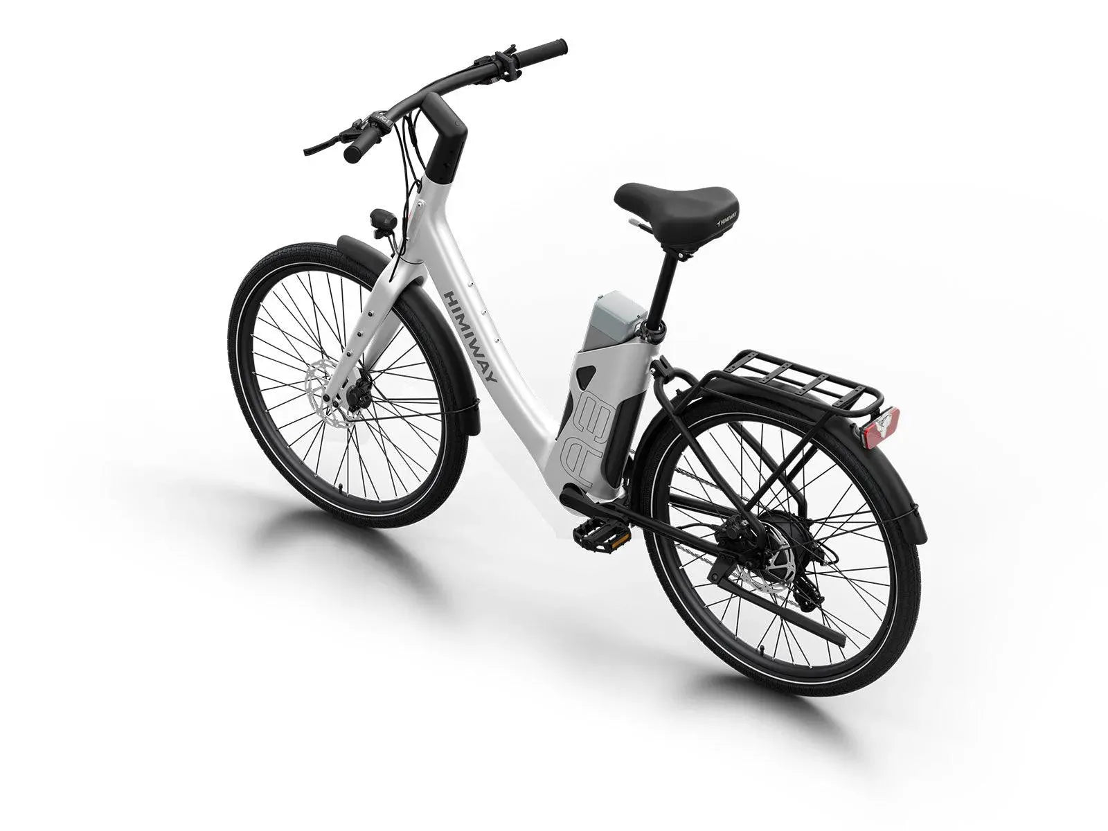 Himiway A3 Urban Commuter eBike – White – dynamic front three-quarter view
