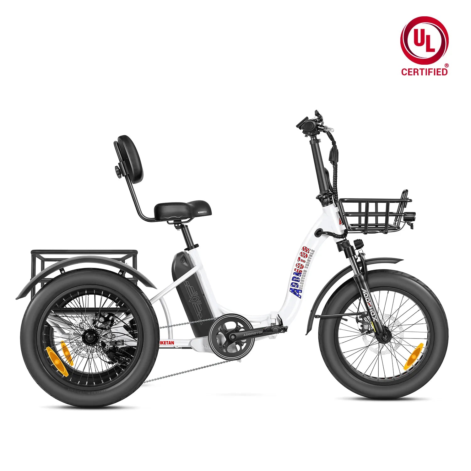 Addmotor Triketan M-330F Folding eTrike — white