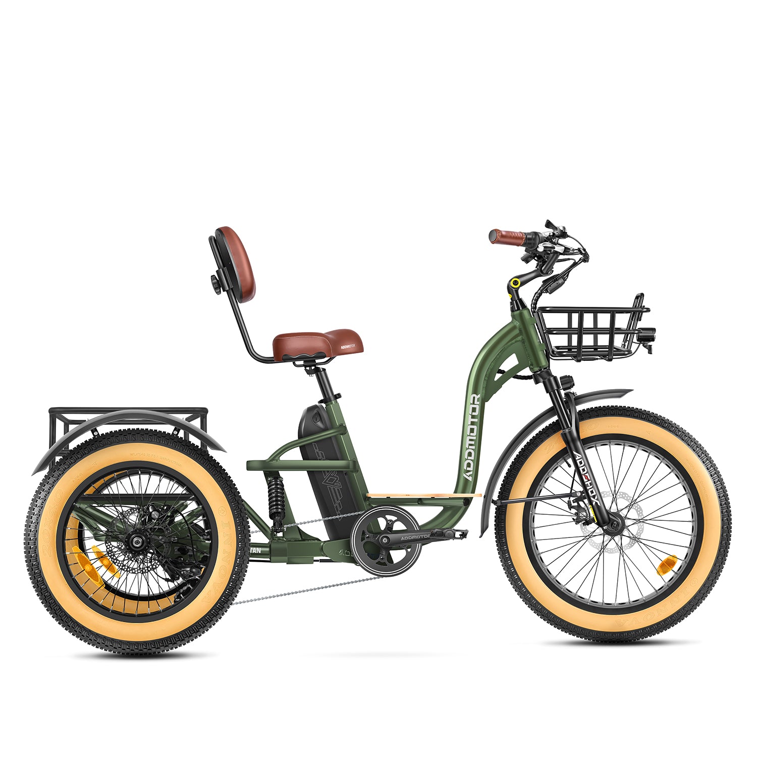 Addmotor Grandtan X Full-Suspension eTrike — army green