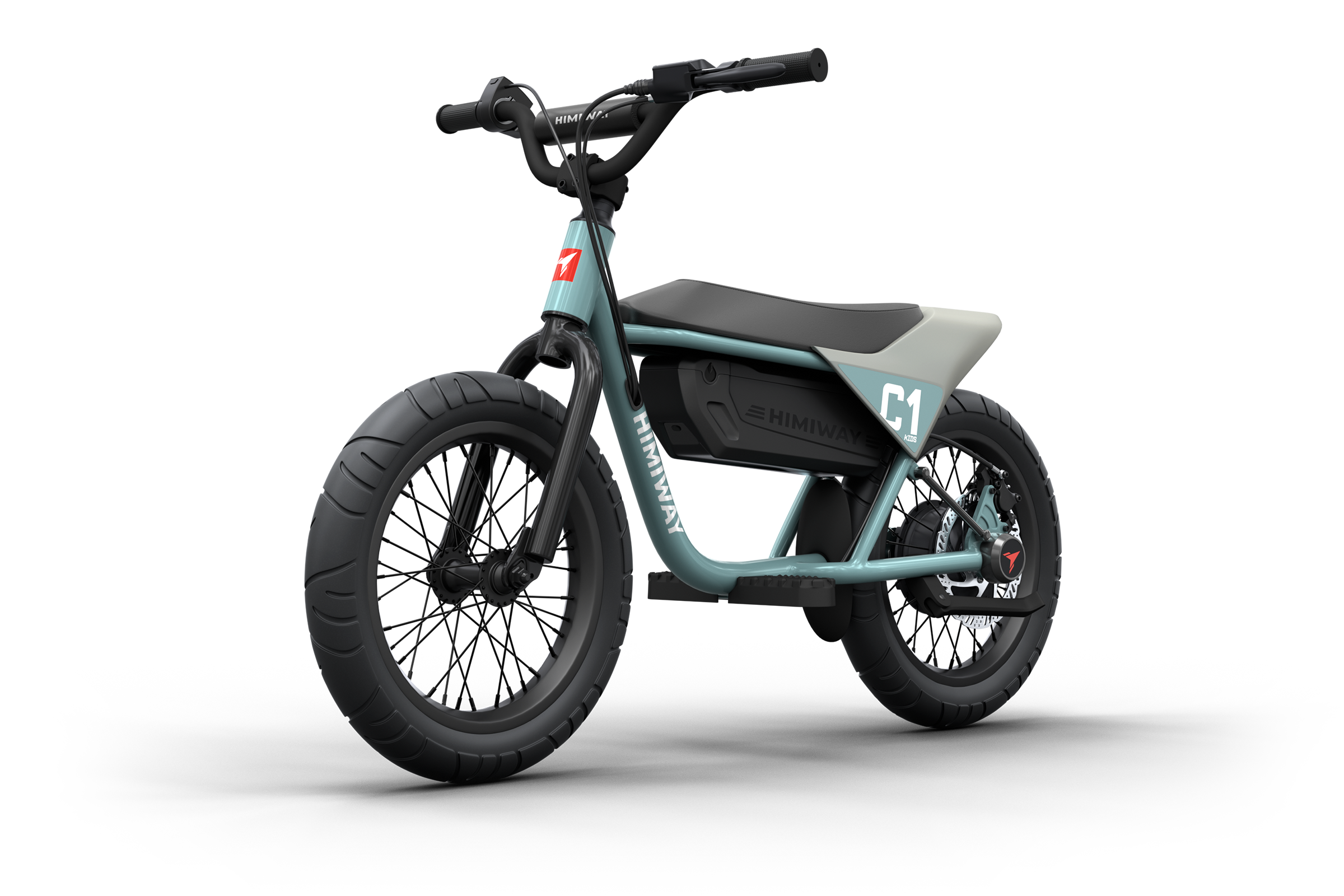 Himiway C1 Kids eBike in Bluish Gray – side profile