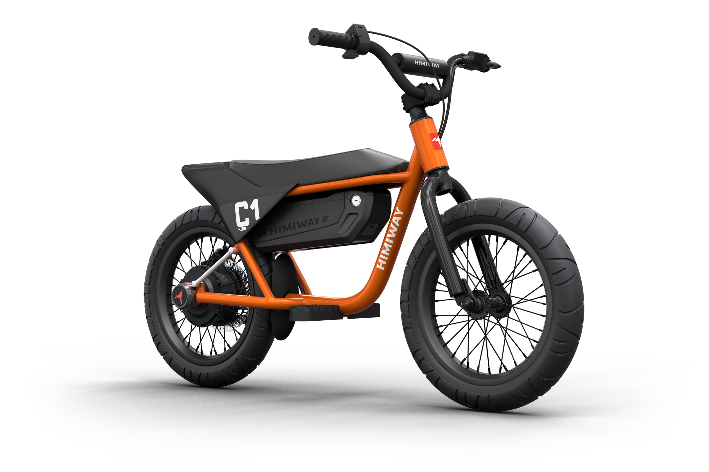 Himiway C1 Kids eBike in Coral – front view
