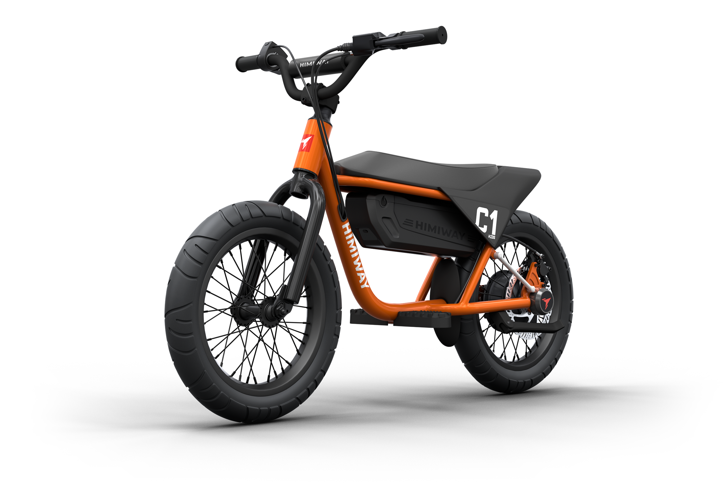 Himiway C1 Kids eBike in Coral – side profile