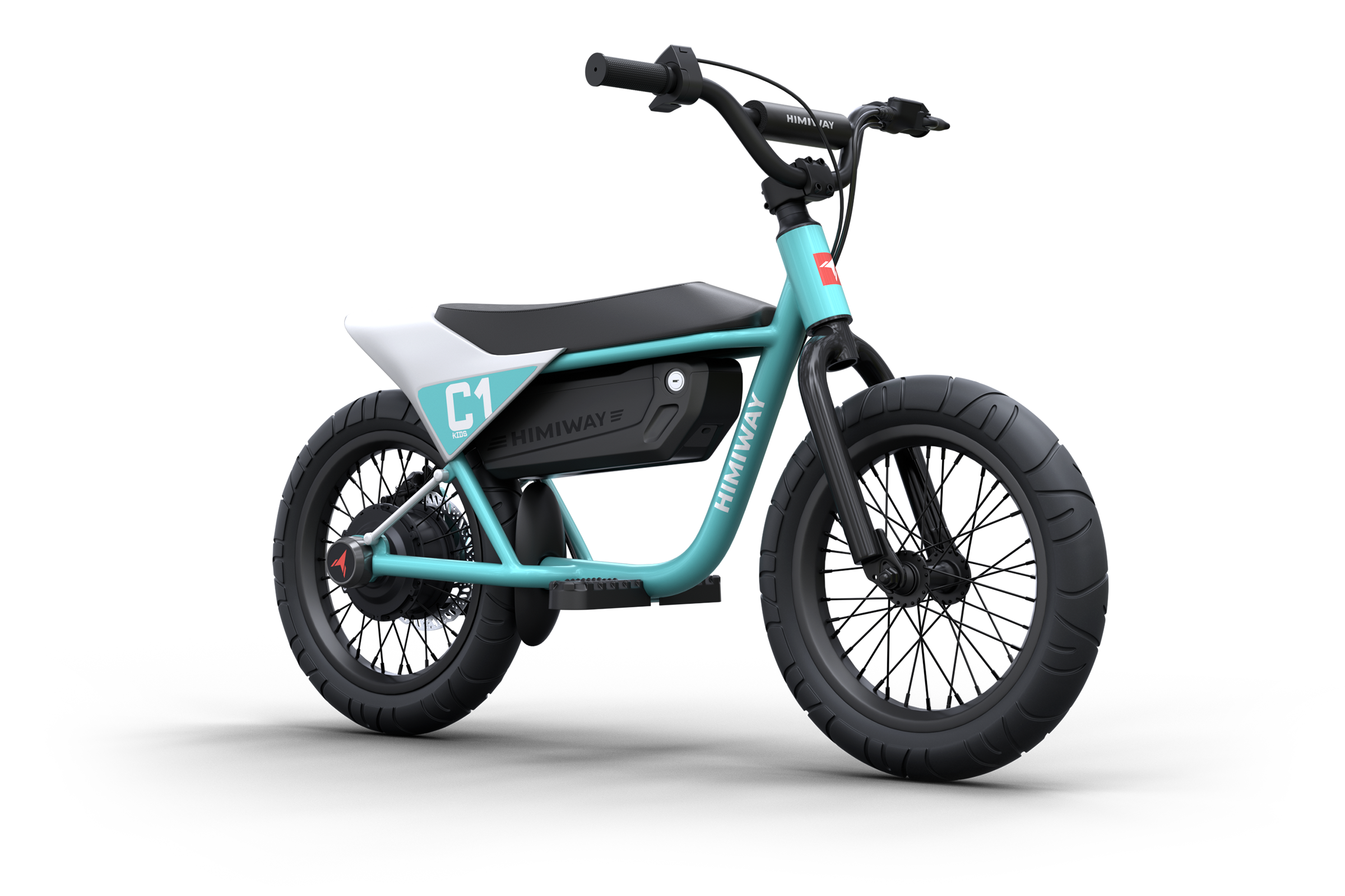 Himiway C1 Kids eBike in Cyan – side profile