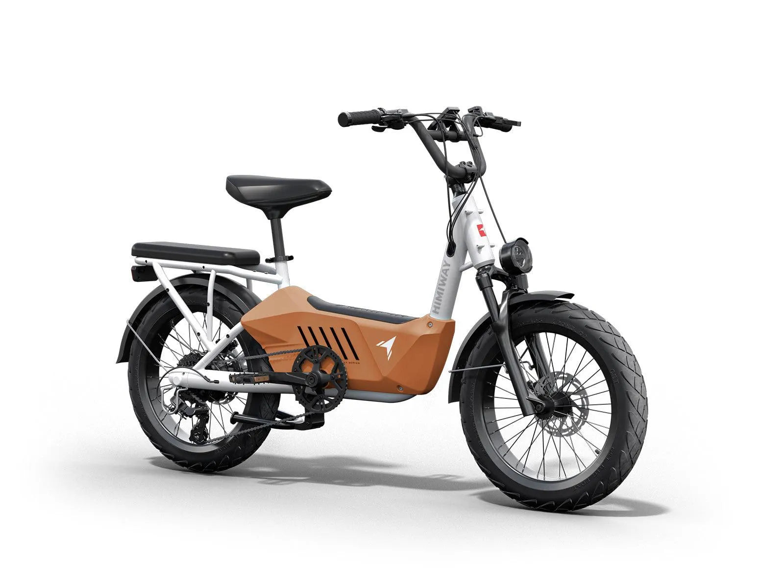 Himiway C3 Cargo eBike in Orange – front three-quarter right view