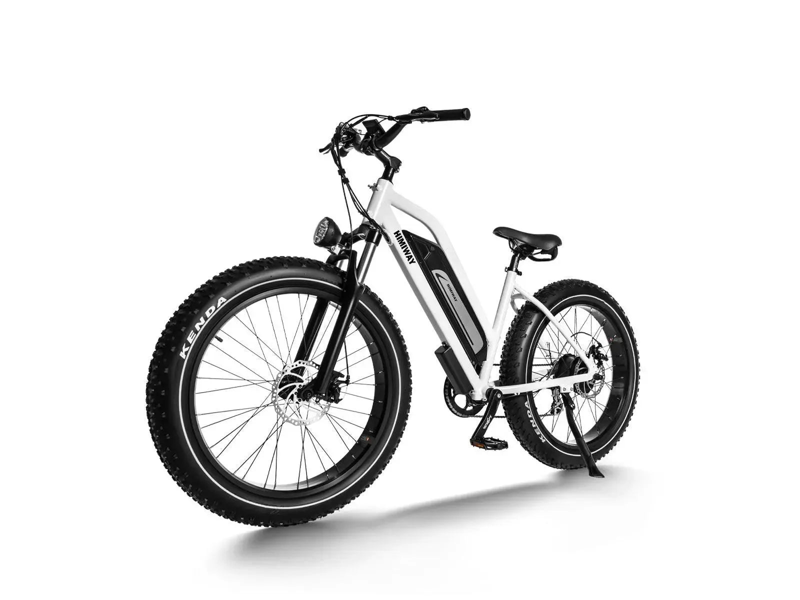 Himiway D3 Cruiser eBike – White – side profile