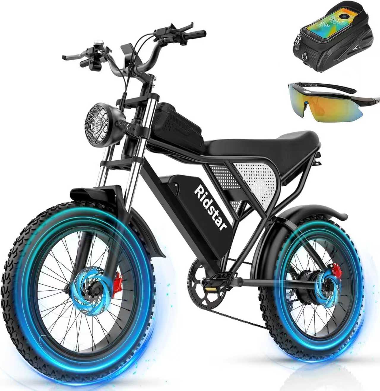 Ridstar® Q20 1500W Fat Tire Electric Mountain Motorcycles
